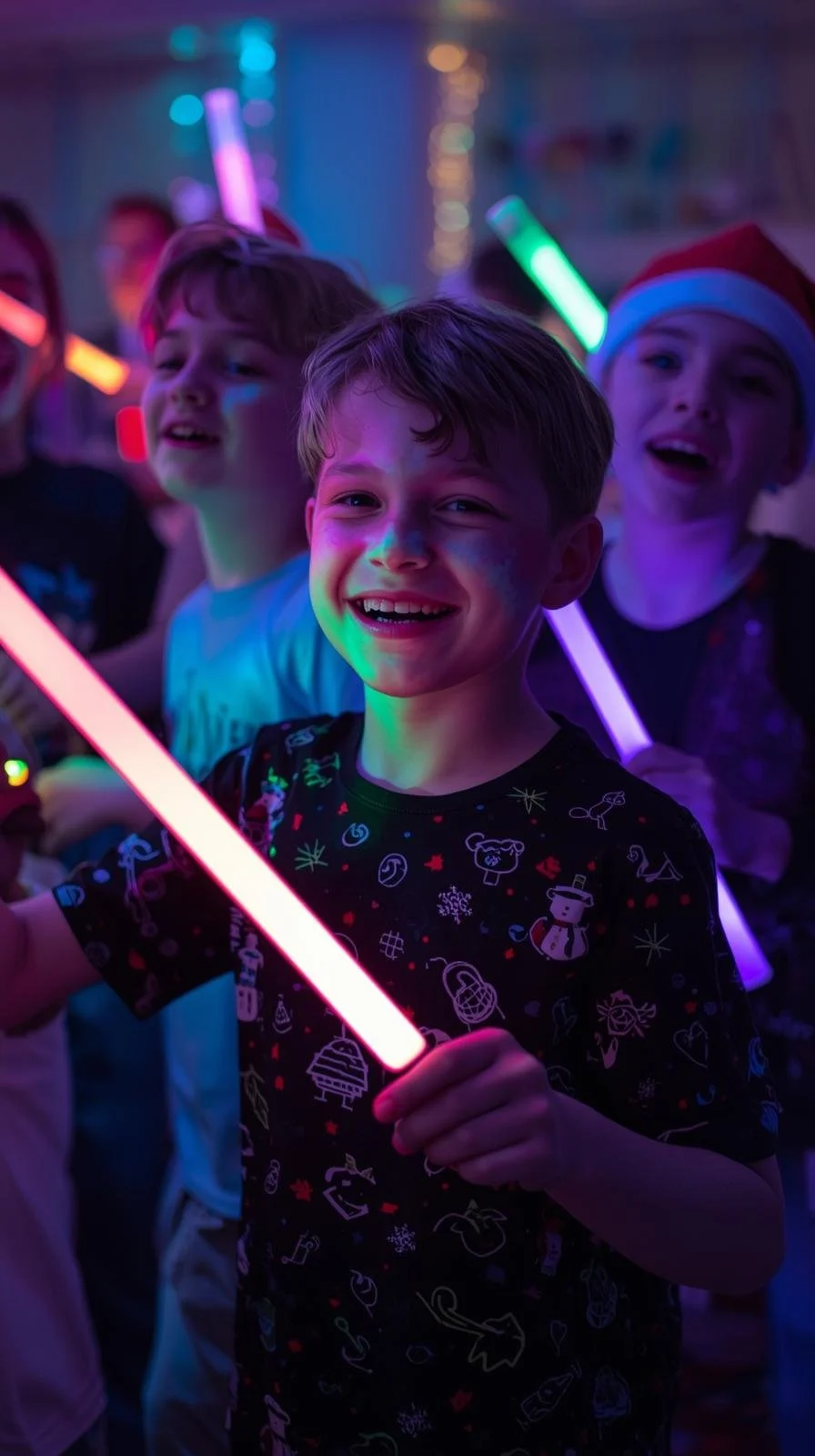 kids dancing with glowsticks at a christmas kids rave (1).jpg