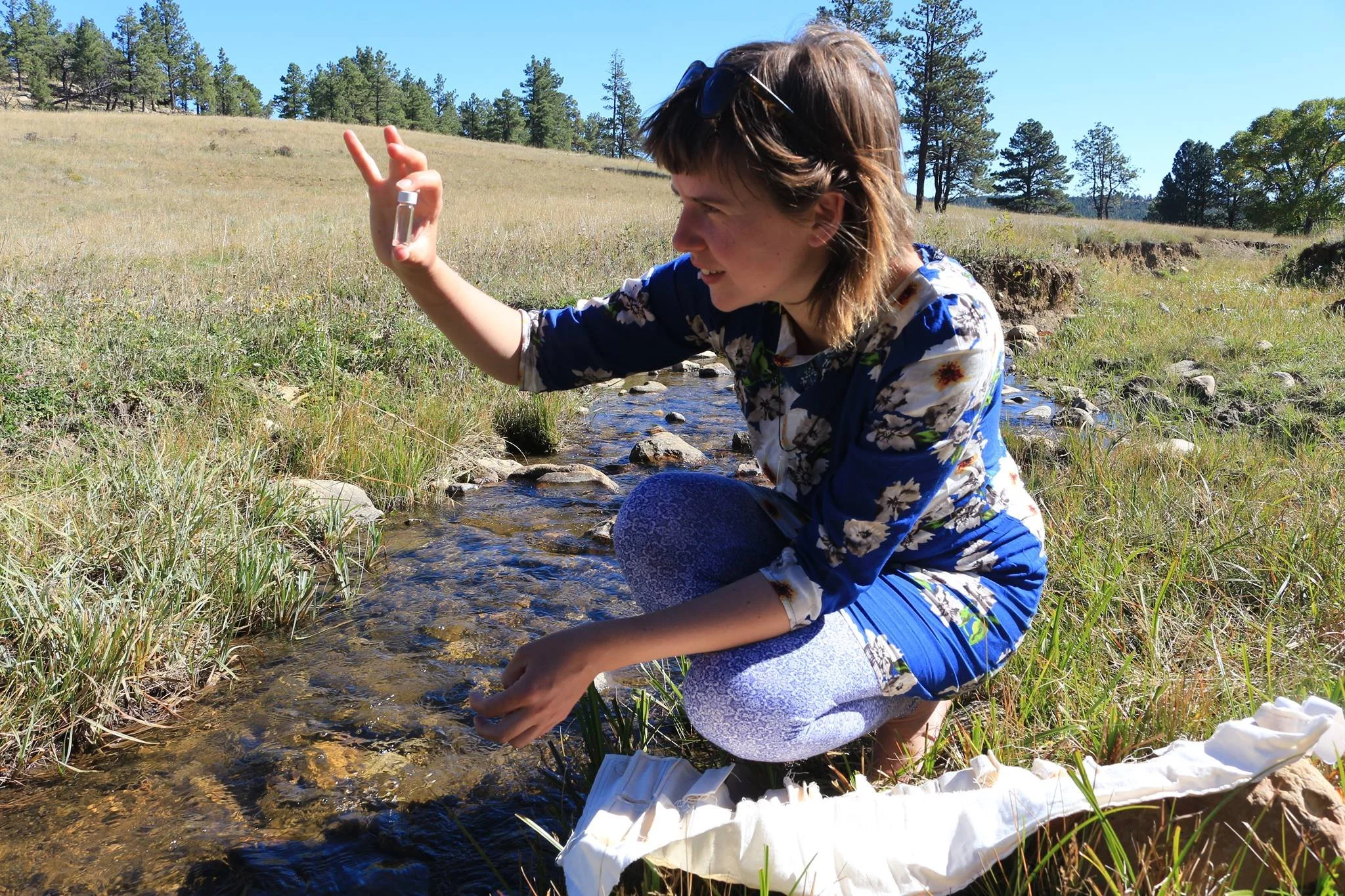 Ruth Le Gear_UNM_SFAI land arts project_water collection crystal creek.jpg