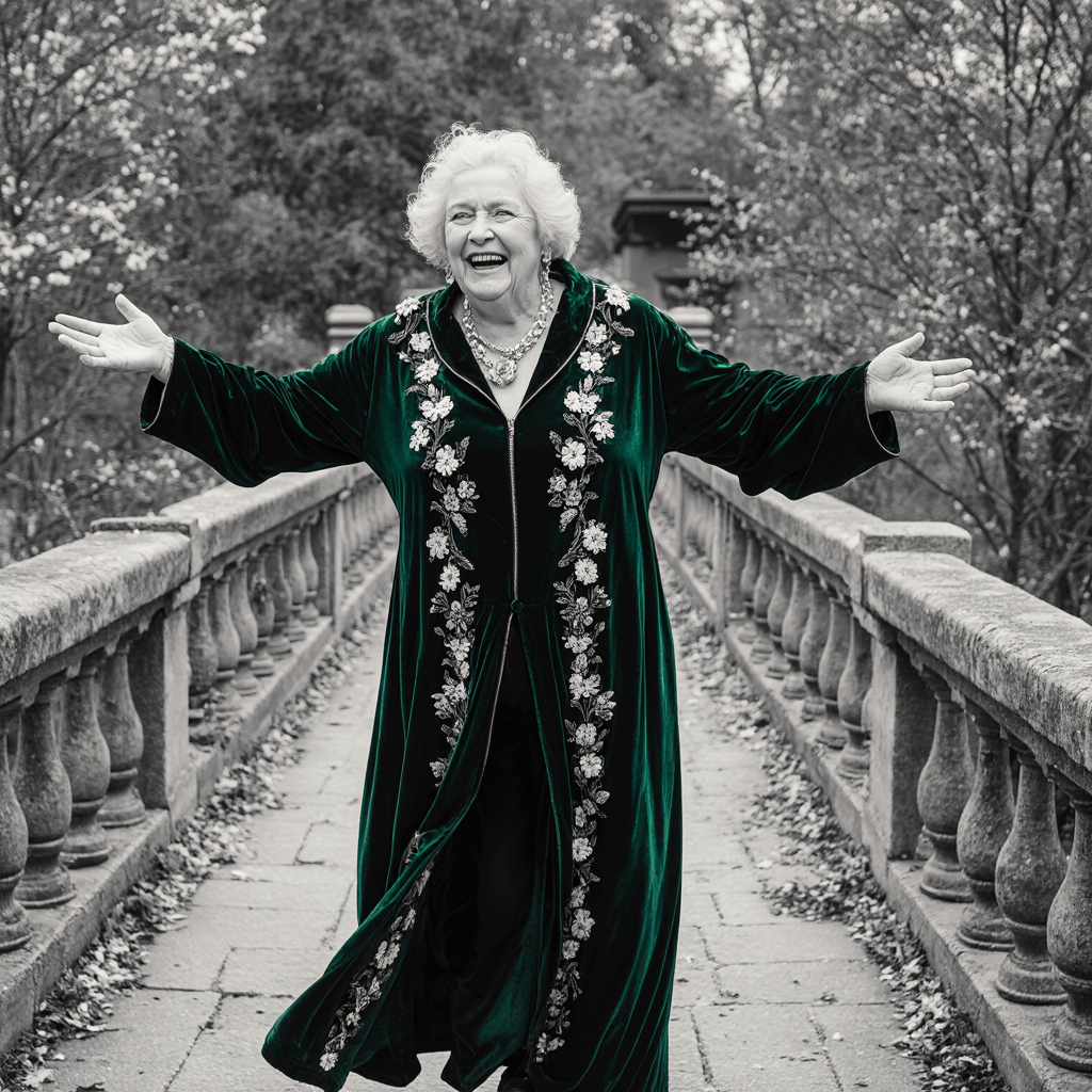 a_wealthy_old_lady_in_green_medeival_velvet_robes_with_lots_of_jewellery_and_spring_flowers_crossin_r1hbcu88agbv7vqsx336_1.png