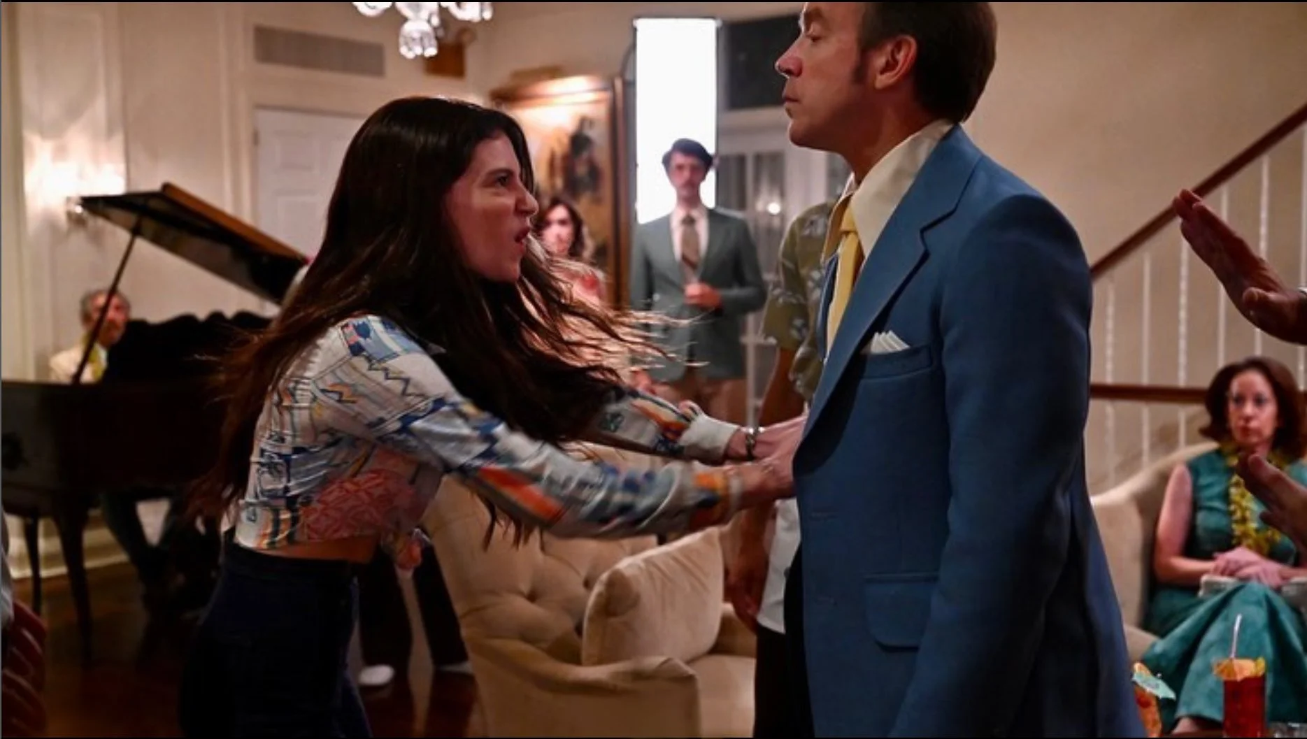 Zoe Levin beating me up in White House Plumbers