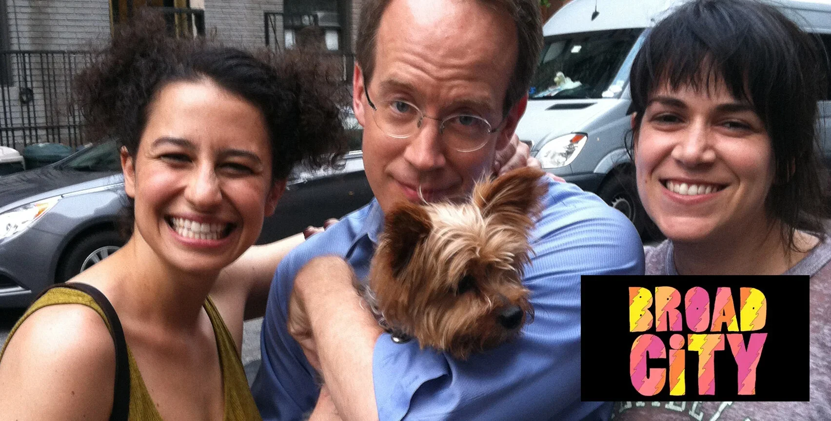 With Abbi Jacobson and Ilana Glazer on Broad City
