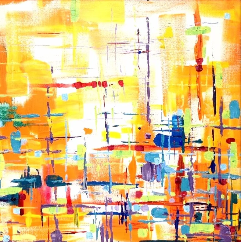 “ 90.1° ” |  Acrylic on Canvas | Touch the image for more Contemporary Abstracts  by Heather W. Ernst | ©