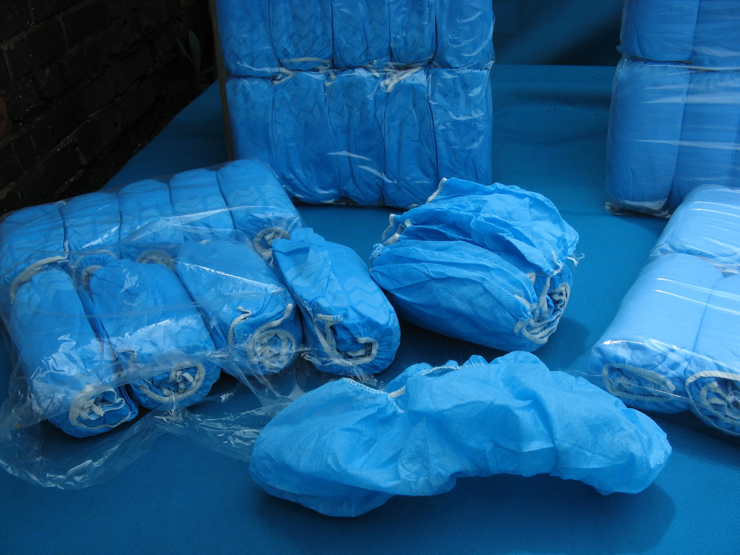 Blue Medical Booties