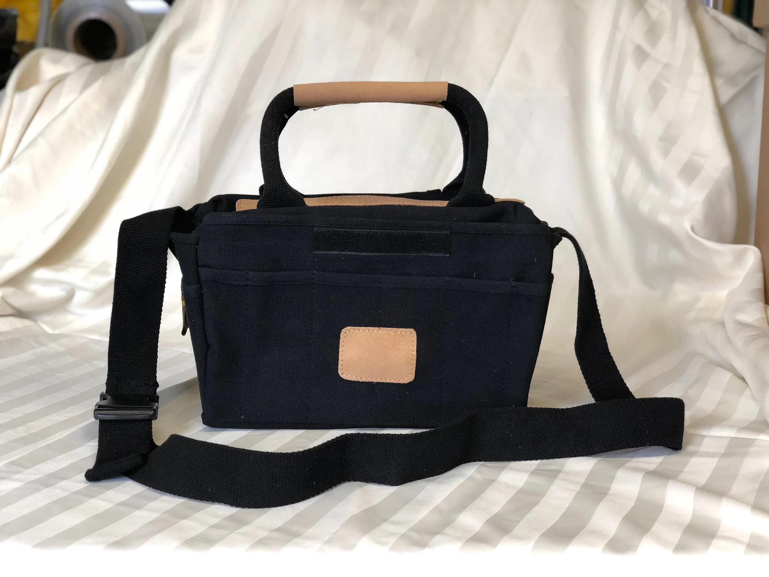 Black Canvas Rigger Bag