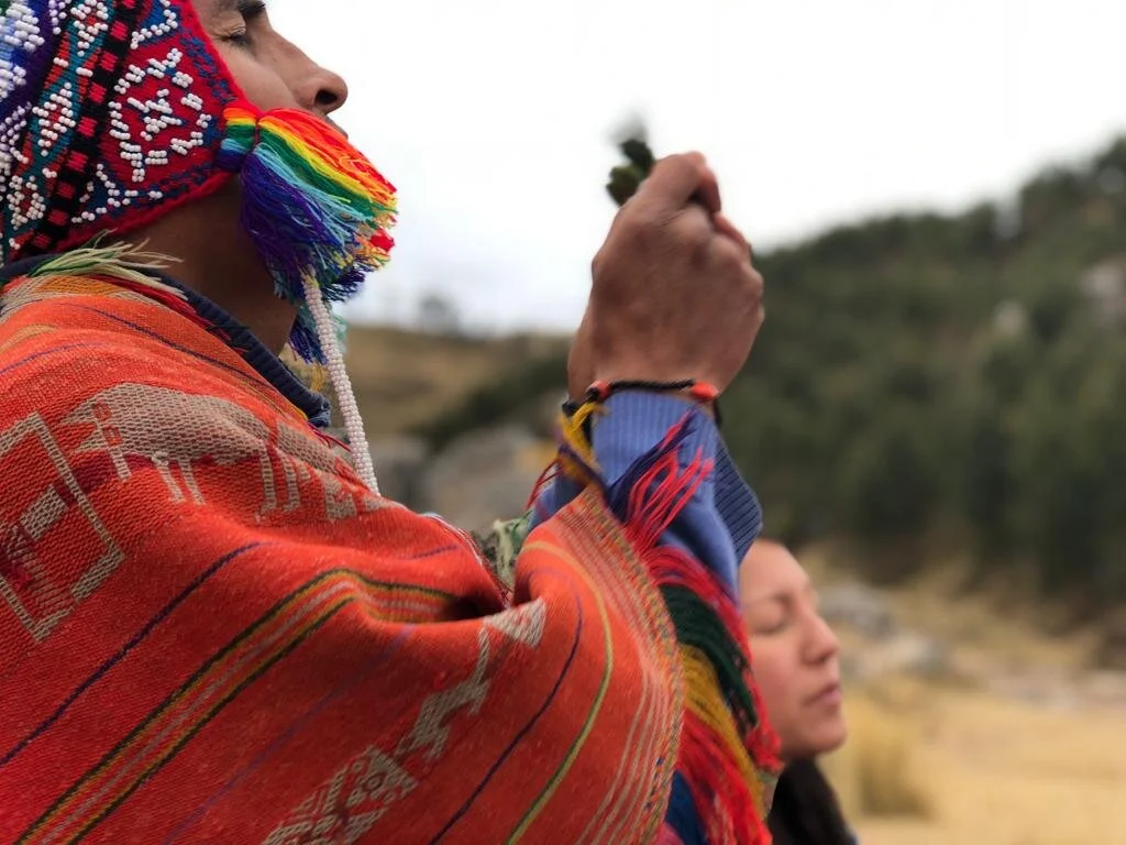 Peter invocation prayer on Inca Thanksgiving.JPG