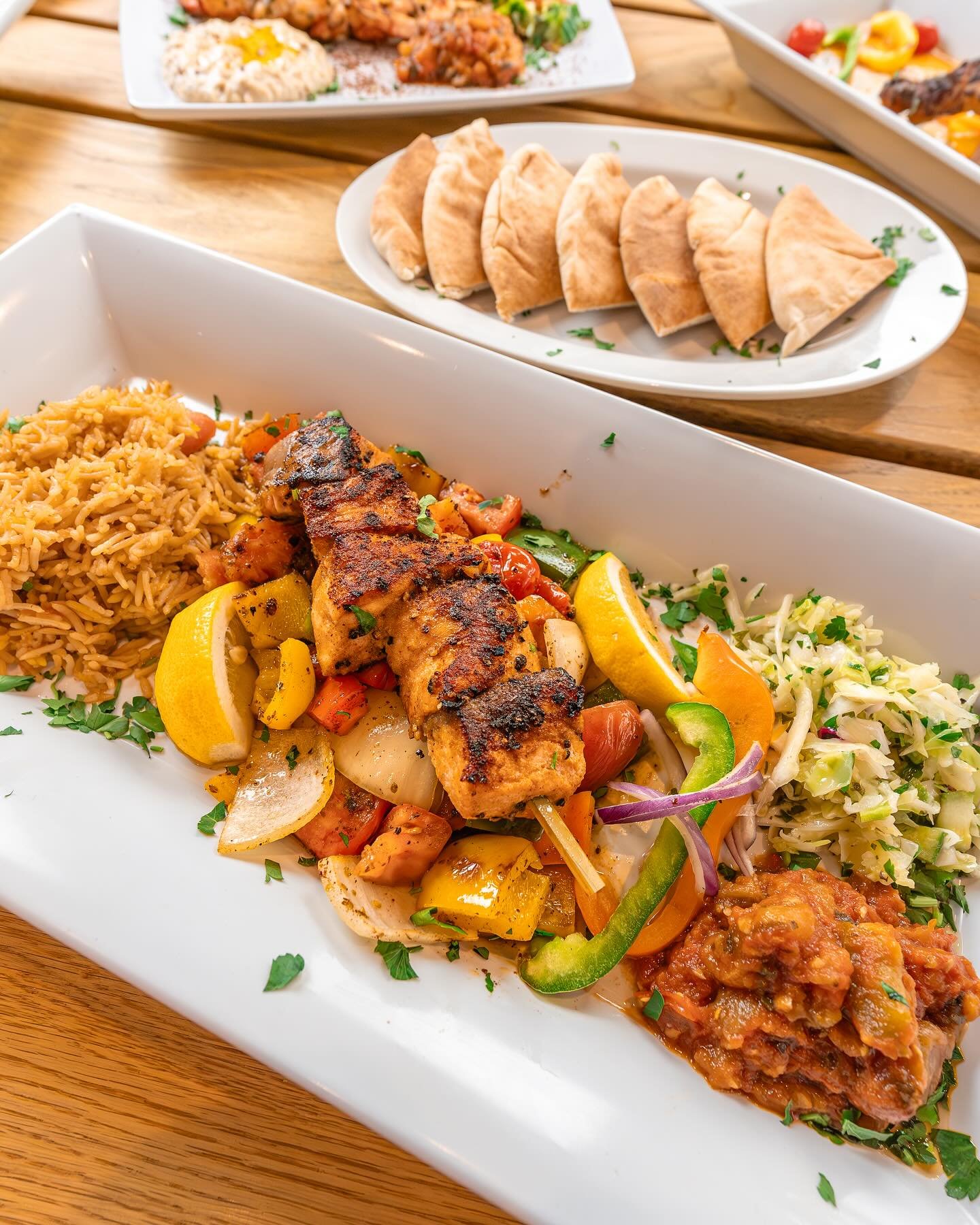Aviva brings the heart of the Mediterranean to Atlanta with our diverse catering options. Enjoy organic salads, customizable plates with your choice of two sides, and wraps rolled in our signature homemade pita. In addition to our individually packag