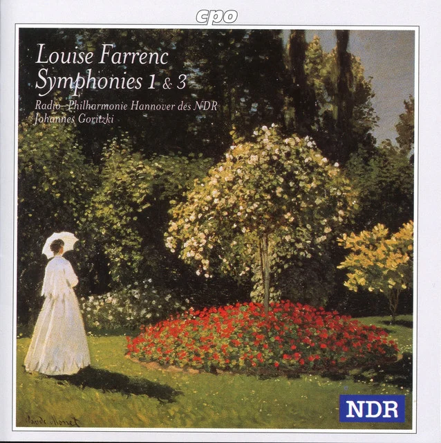 Album art for the NDR release of Farrenc's 1st and 3rd symphonies