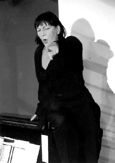 Elke Mascha Blankenburg. editor of the new edition; seen here demanding to know why you are not programming more underrepresented composers (not really, but really); source