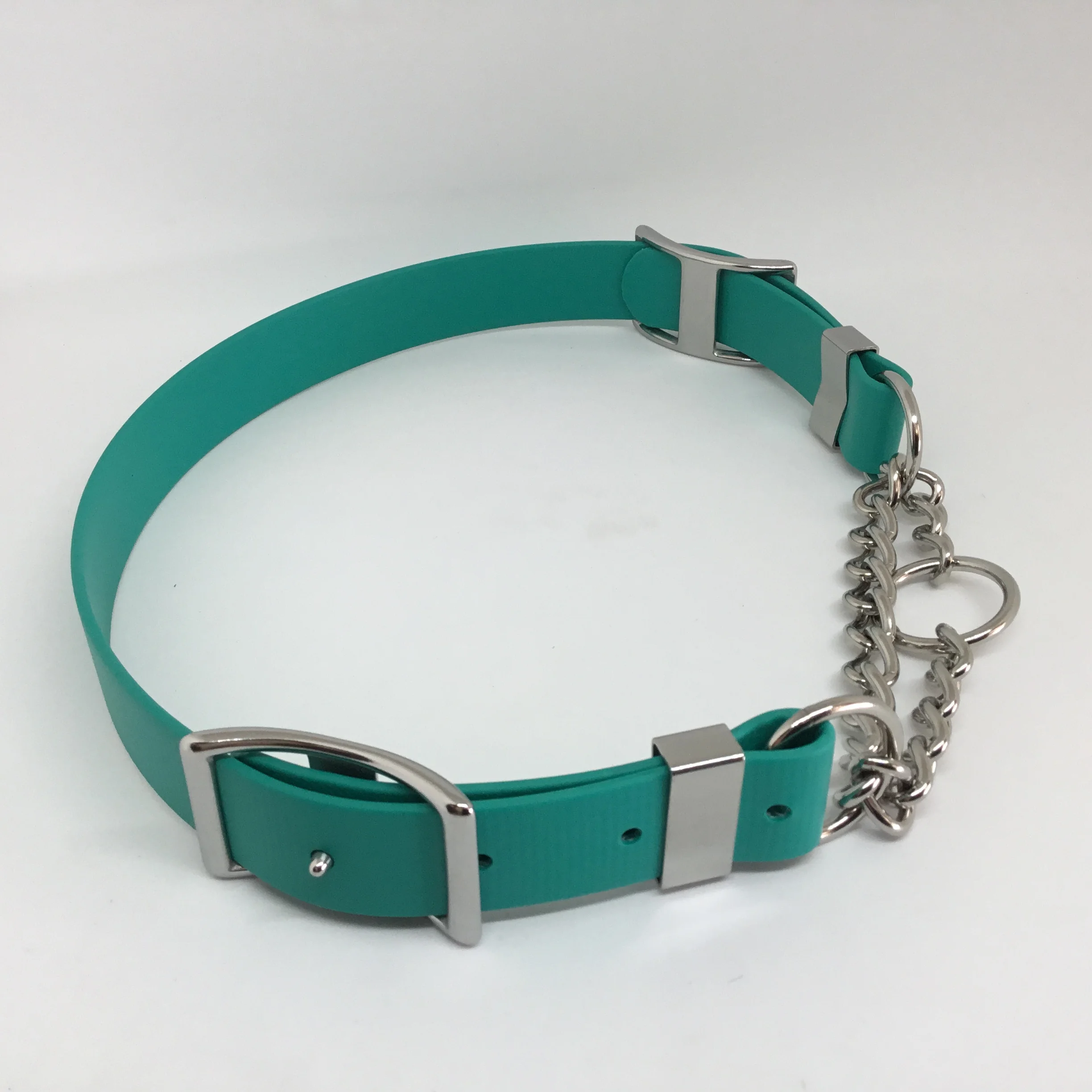 Beta BioThane®️ Adjustable Martingale Dog Collar Large Teal