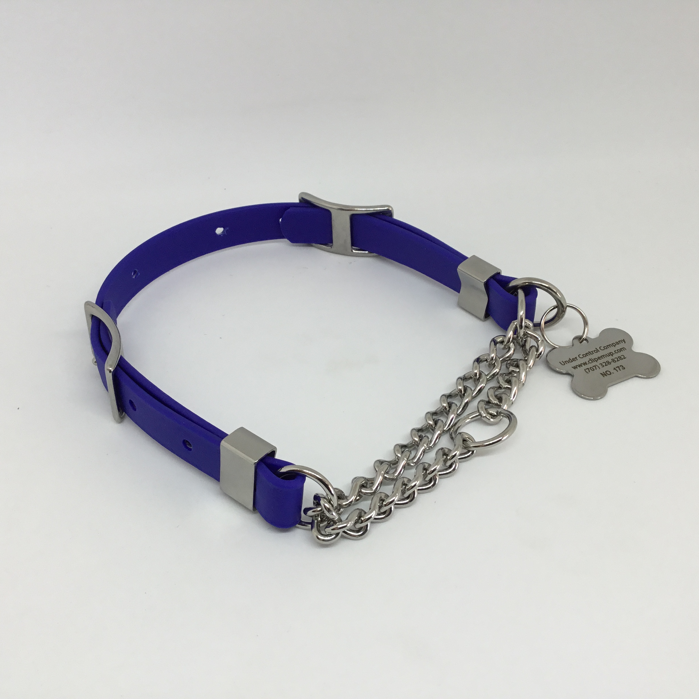 Beta BioThane Martingale Dog Collar in Royal Blue