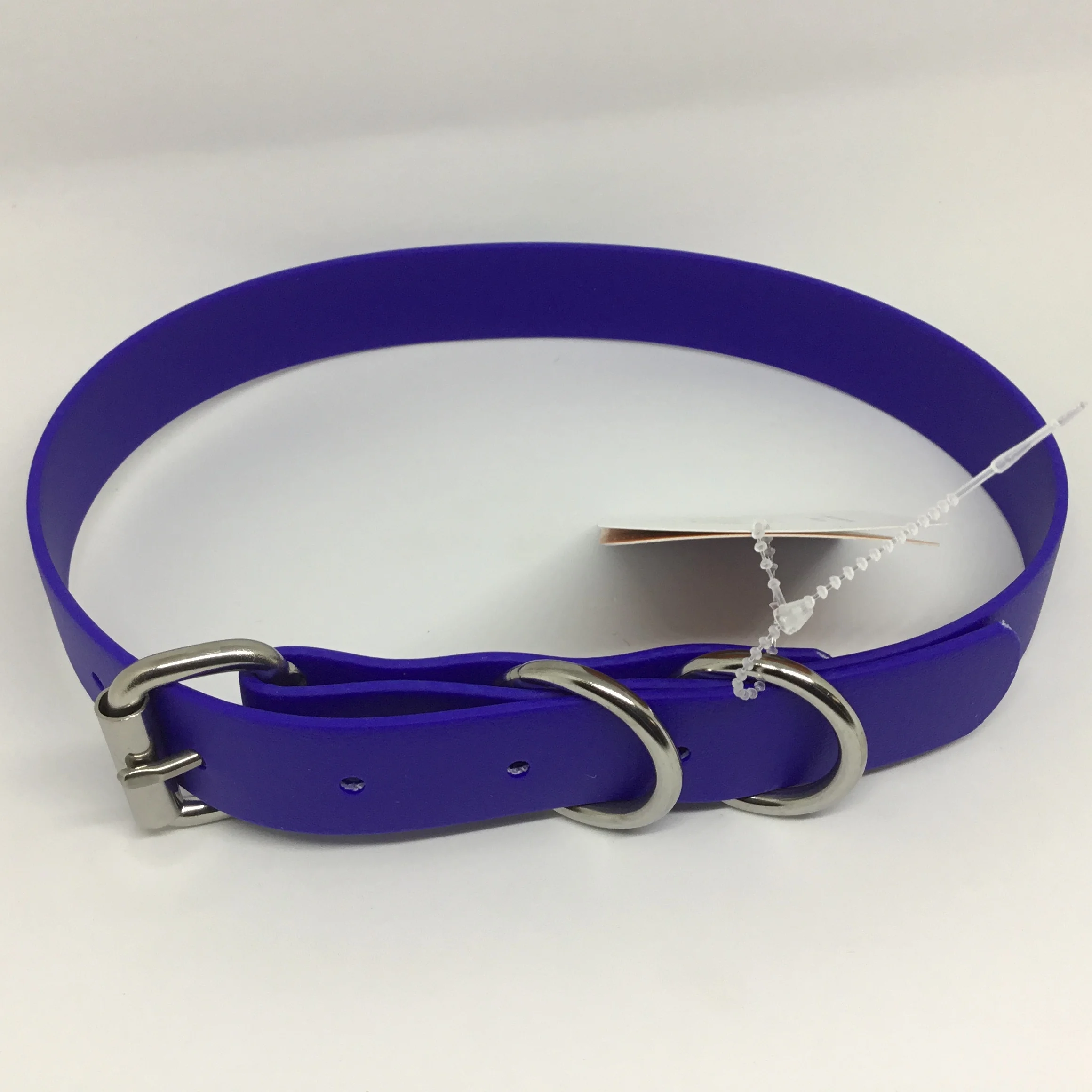 Beta BioThane®️ Flat Buckle Dog Collar Large (20" - 24") blue royal