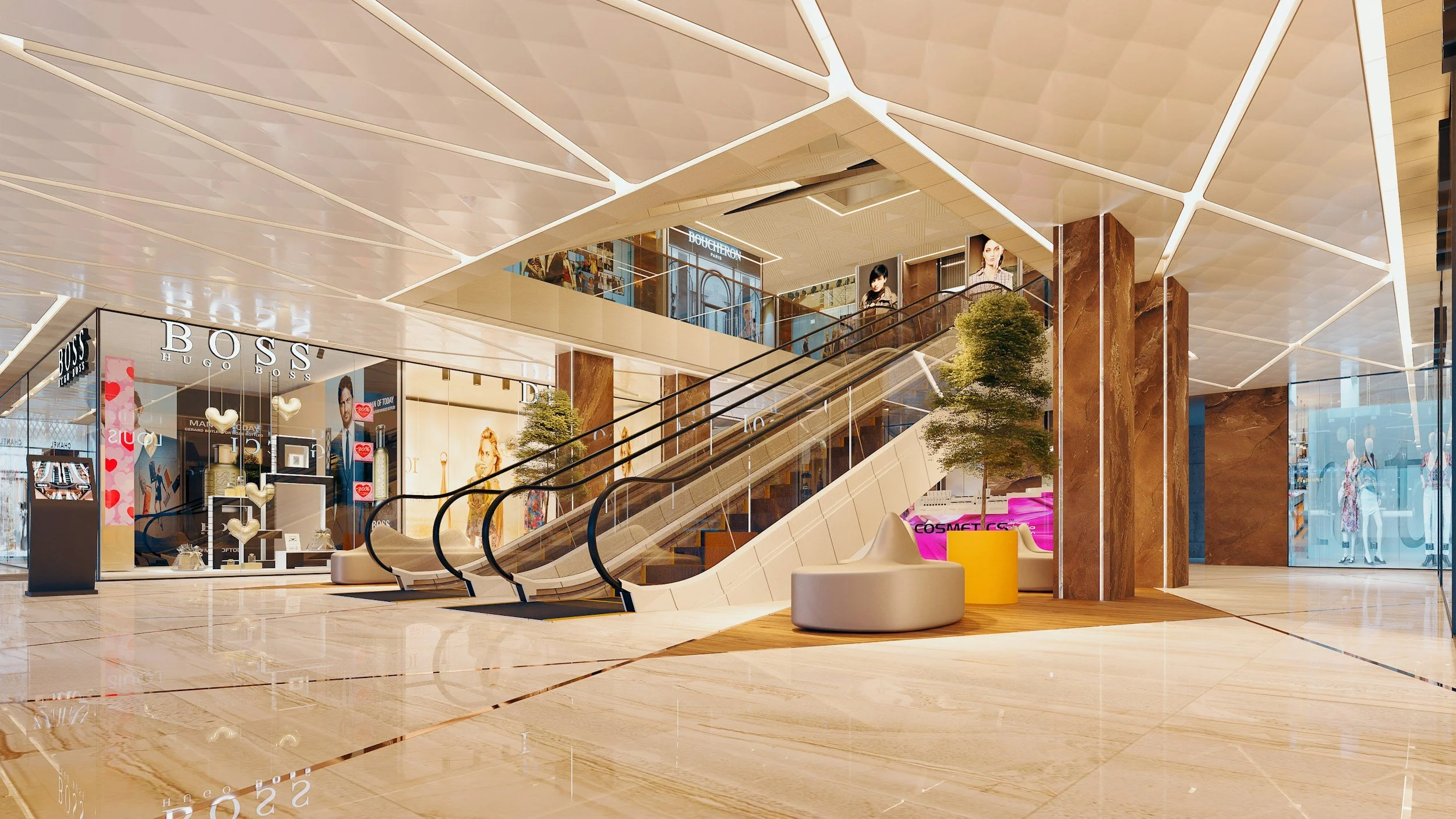 Retail commercial cleaning services for shopping centers