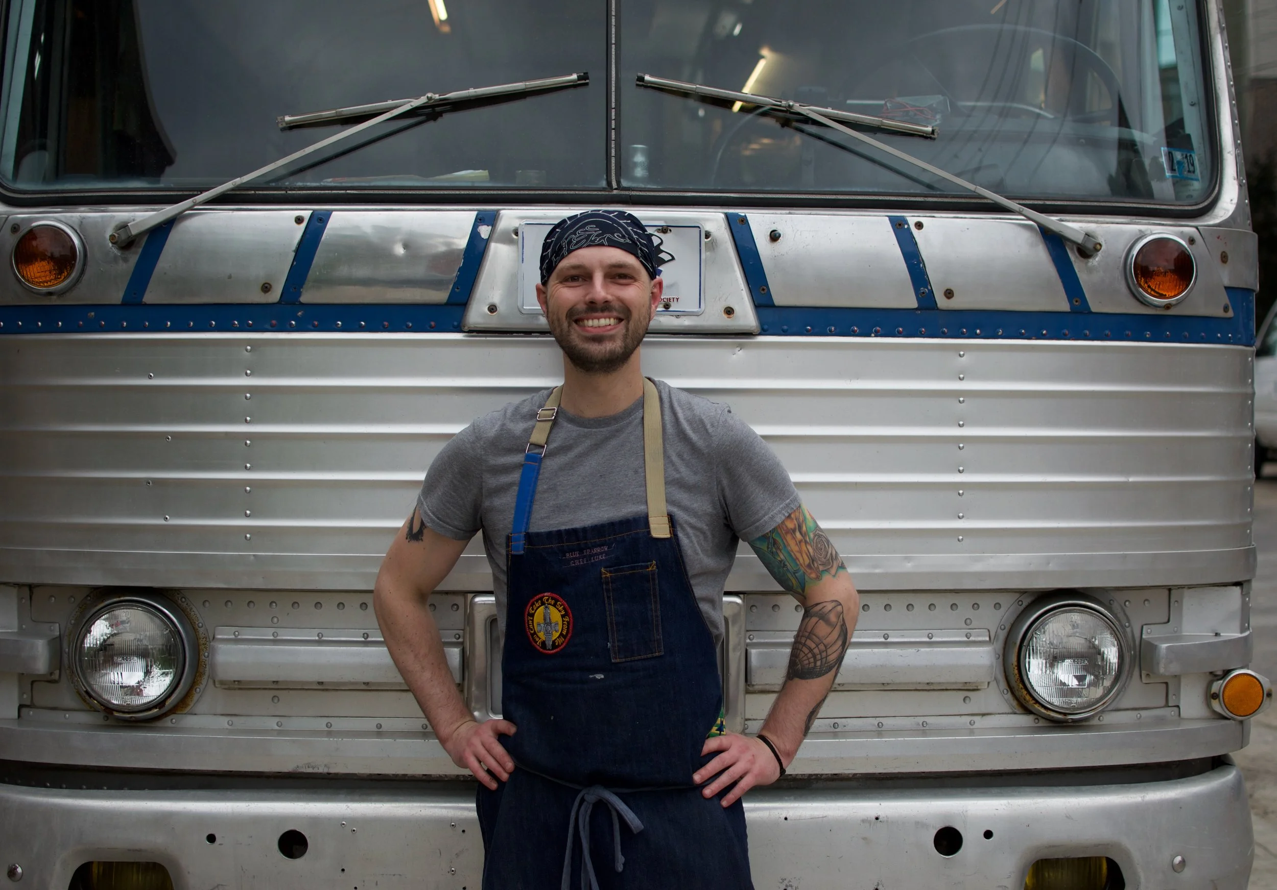 The Wheels on the Blue Sparrow Food Bus Go Round and Round
