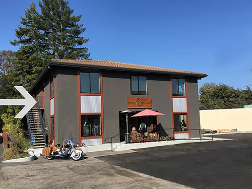 Our Scotts Valley location is located on the second floor above the steel bonnet brewery.