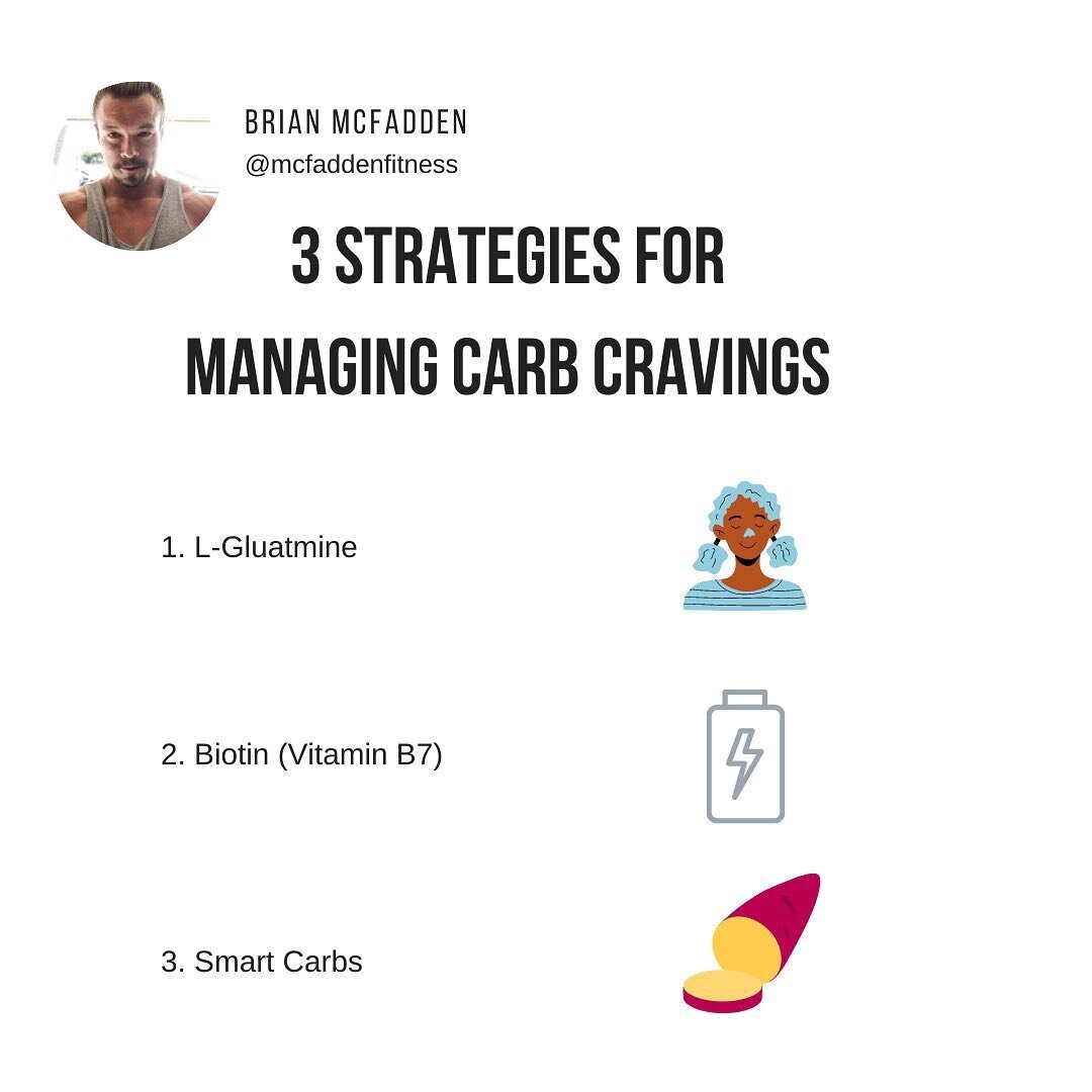 By using some strategies that you can turn into everyday skills, you can curb carb cravings and finally take the helm of your daily nutrition. Here are three to consider:

✅L-Glutamine

This strategy is practical and very useful for &ldquo;on-the-spo