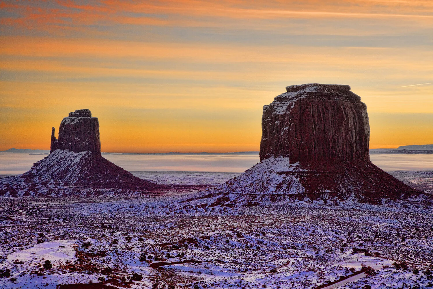 Gold Streaks the Sky in Monument Valley | Arizona  