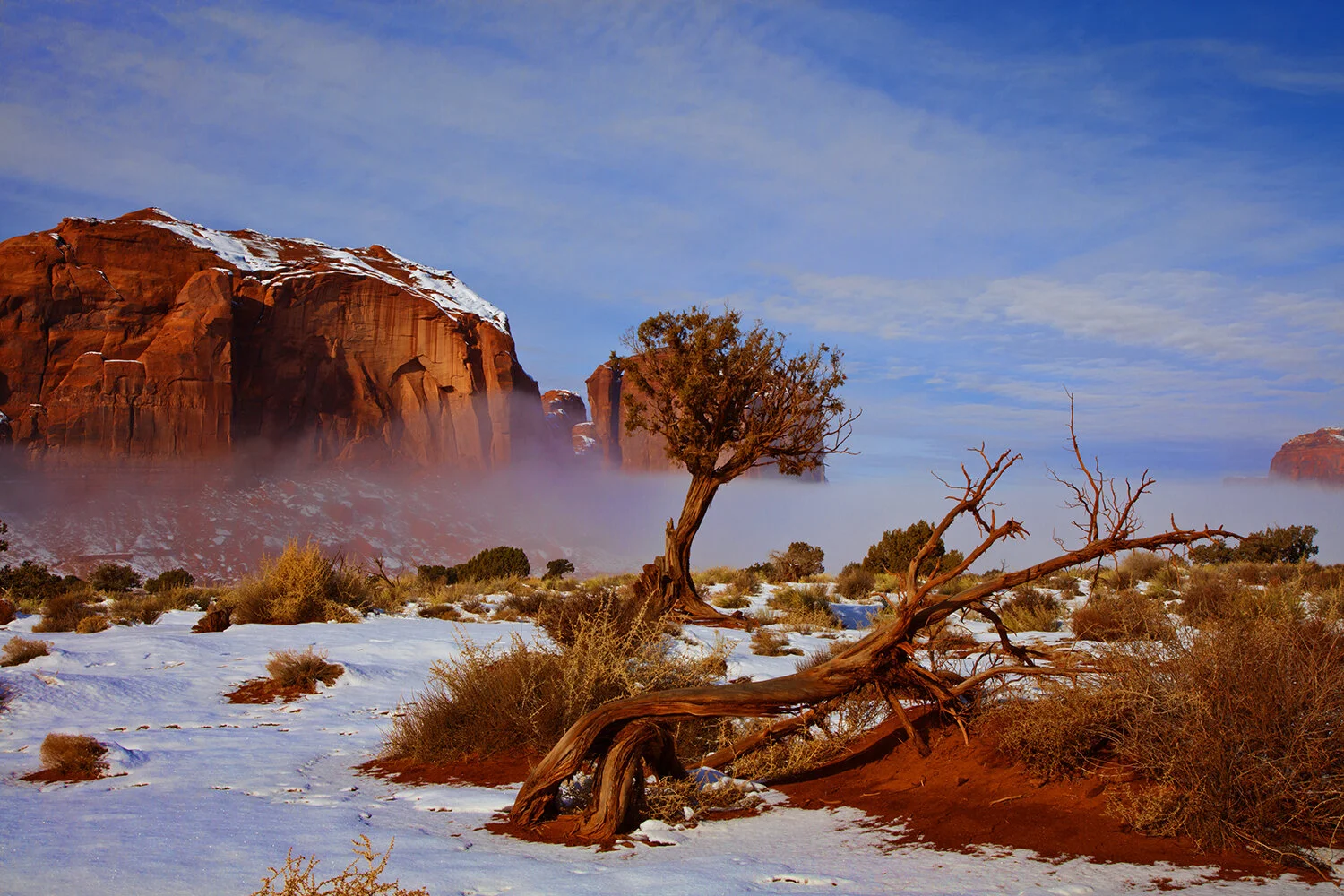 A Beautiful Fog in Monument Valley | Arizona   