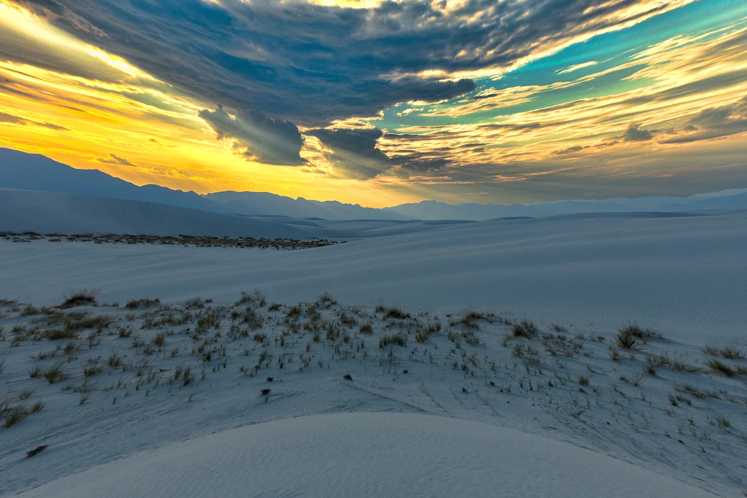 White Sands against the Yellow Sky | New Mexico