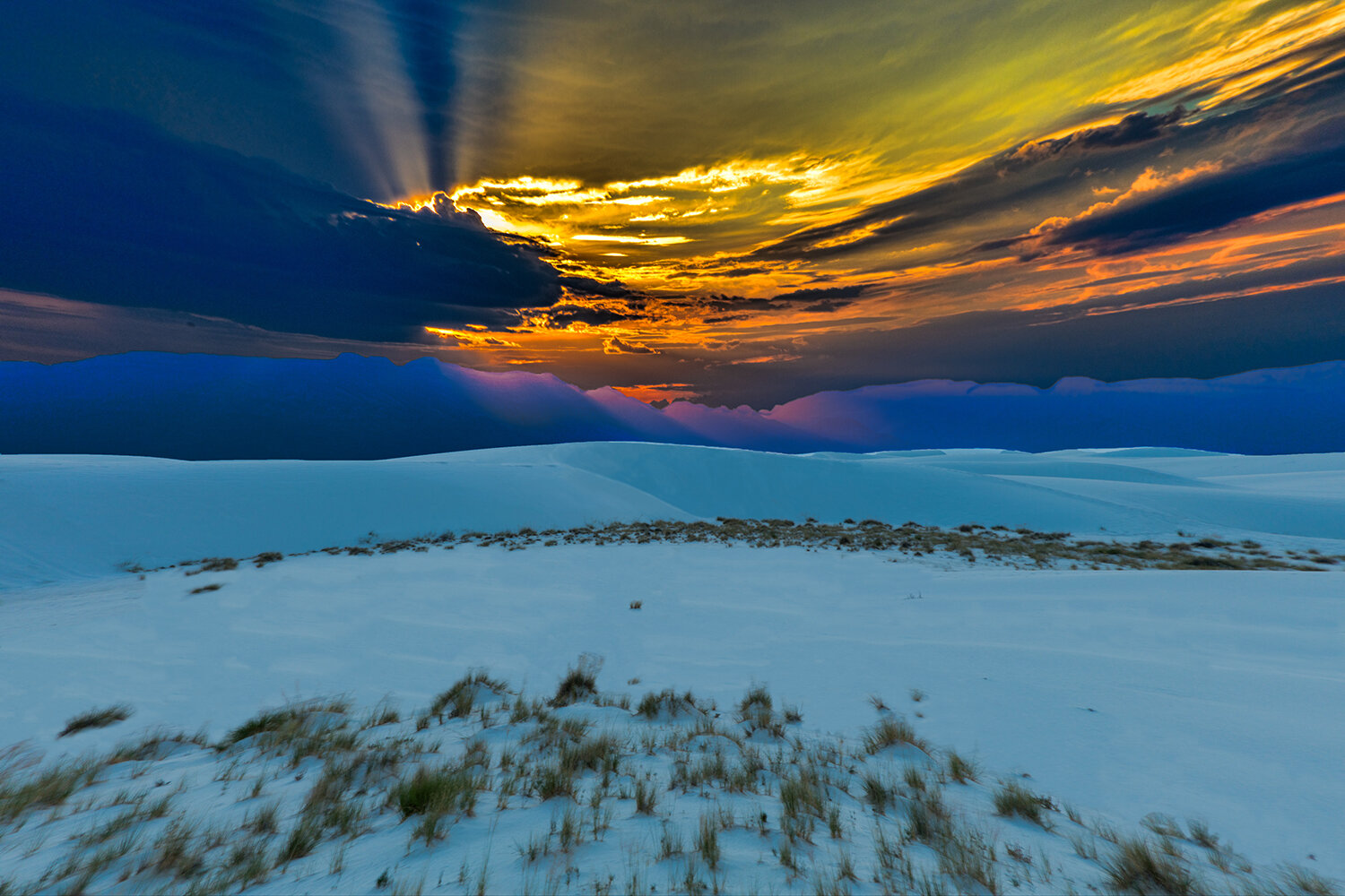 Sunset Over the White Sands | New Mexico  