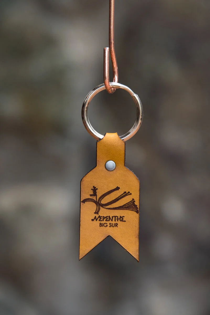 Nepenthe Logo Leather Keychain