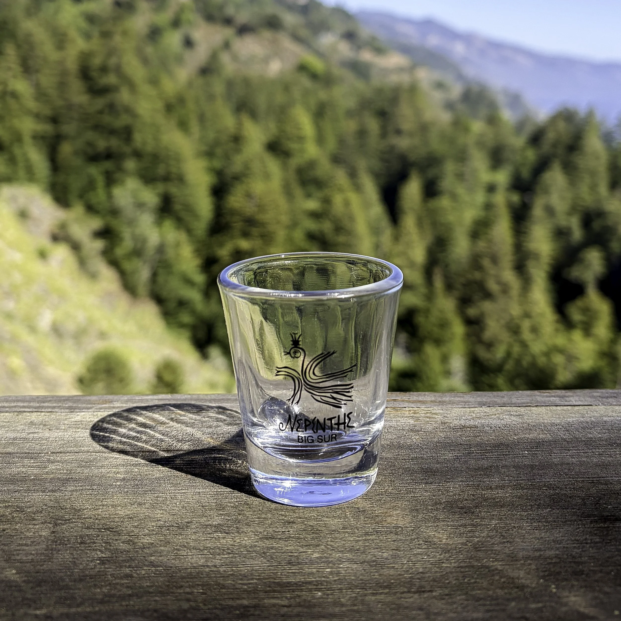 Nepenthe Logo Shot Glass