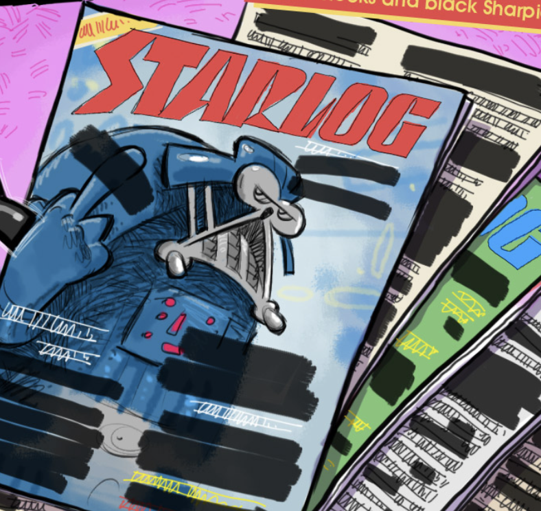 Starlog's "Redacted Editions" : Now Safe For Family Reading!