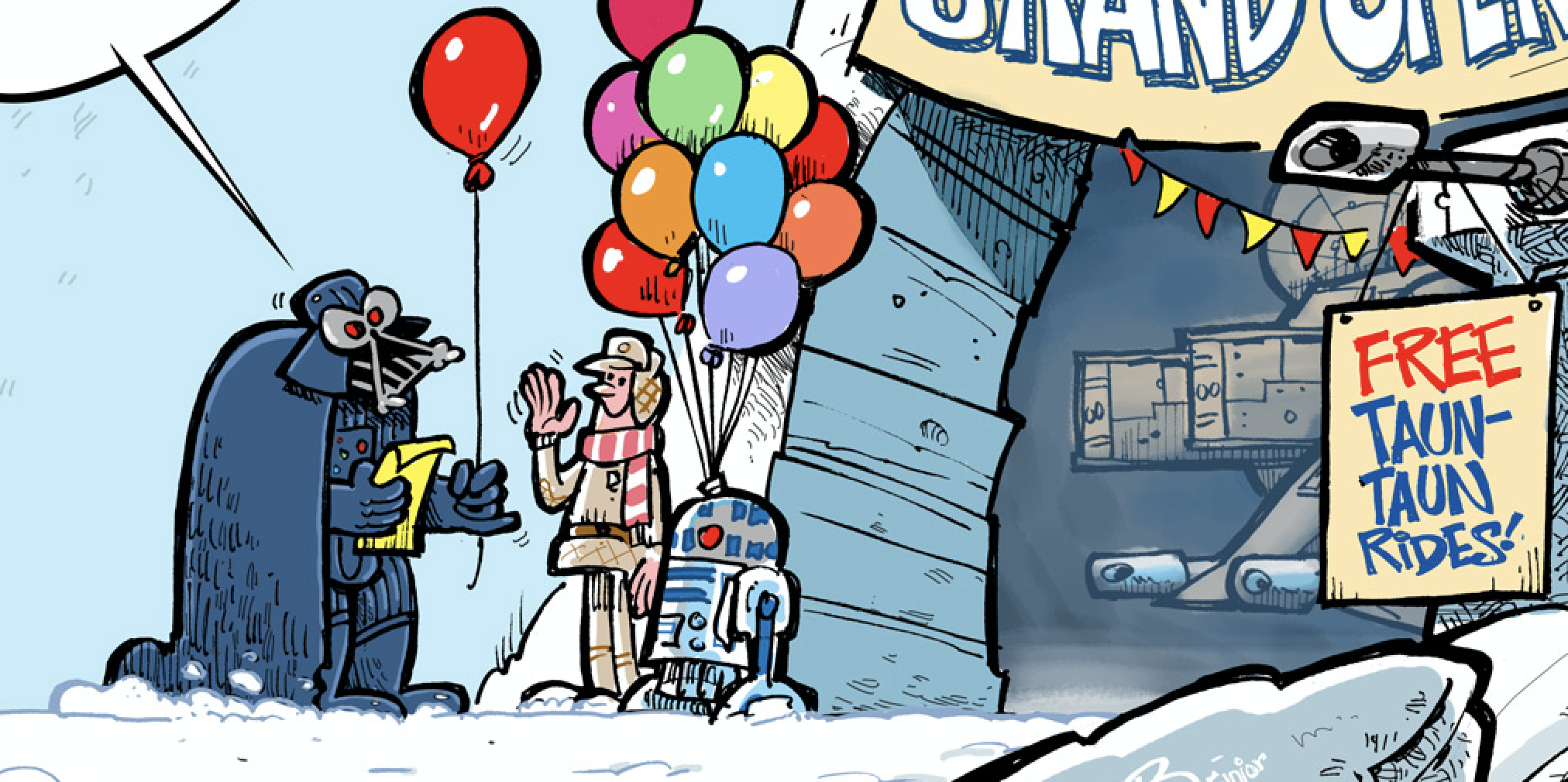 Rebels' Hoth Base Grand Opening! Free Tauntaun Rides! (with unfunny conclusion)