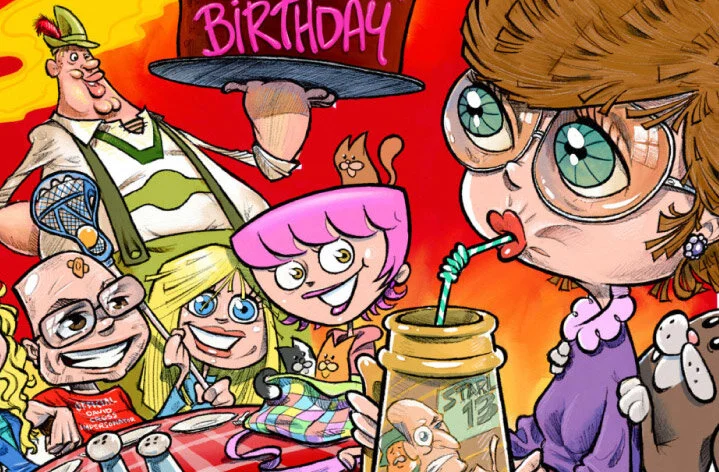 Über Von Doodle-Strudel | The First Mrs. Berry Birthday Doodle