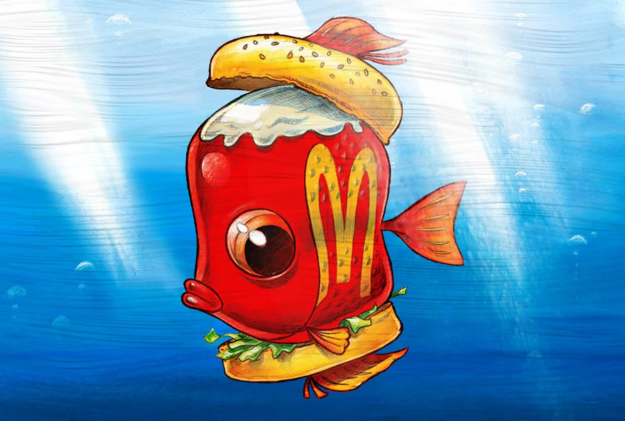 A Literal Fillet 'O' Fish In Its Native Aquatic Habitat