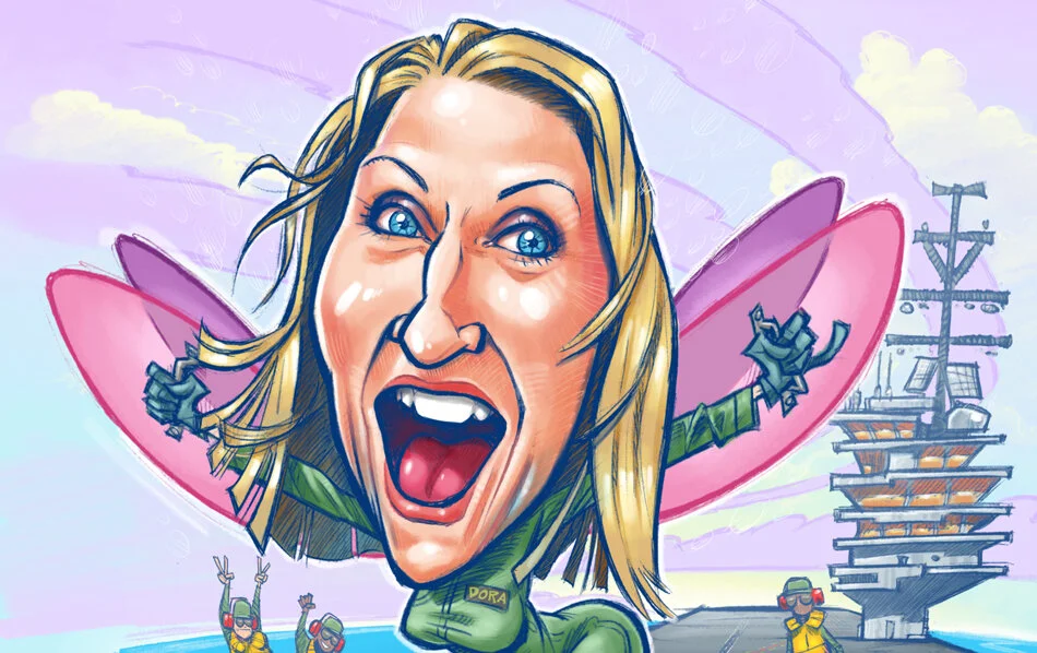 "Tower, This Is Ghost Rider Requesting A Flyby" | Caricature Corner 02