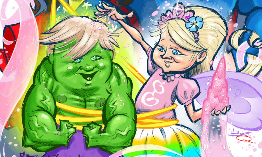 Gamma Radiation And Glitter | Caricature Corner 04
