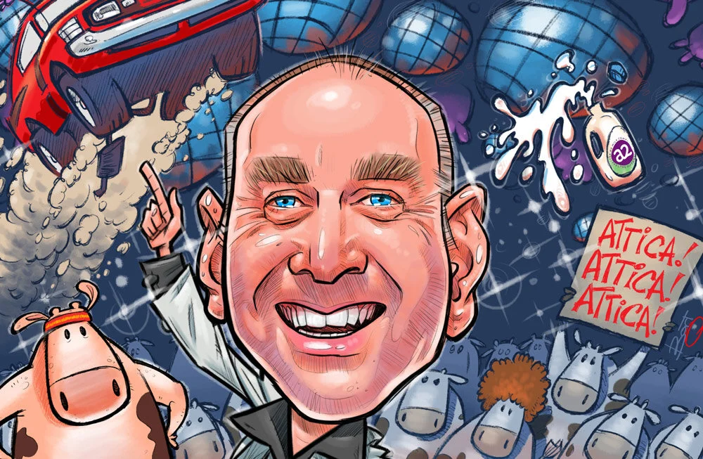 You Got Disco Balls And Moo-Cow-Milk? | Caricature Corner 05