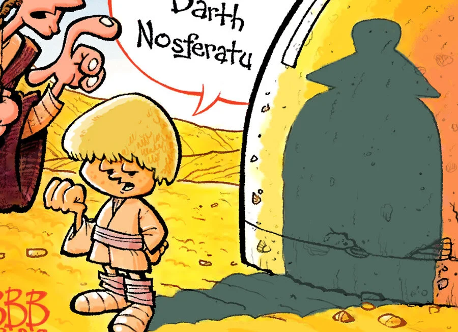 For Anakin's Next Trick, He Will Turn Himself Into A Bat! BLAUGH! | A Starlog Archive Cartoon