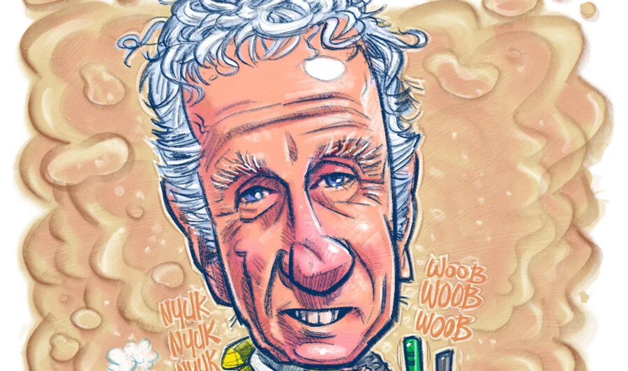 Featuring Curley (sans Moe &amp; Larry) | Caricature Corner 06
