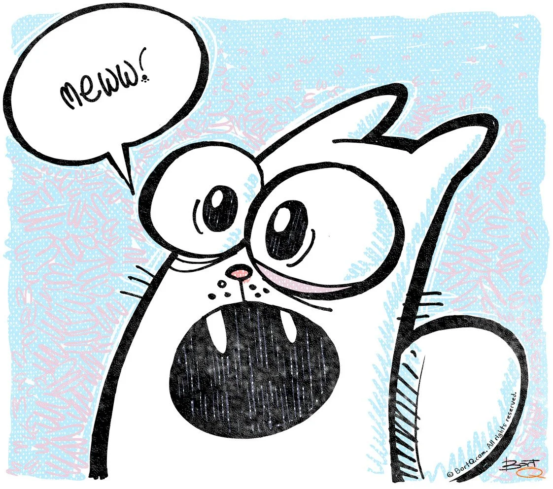 Mewws On A T-Shirt
