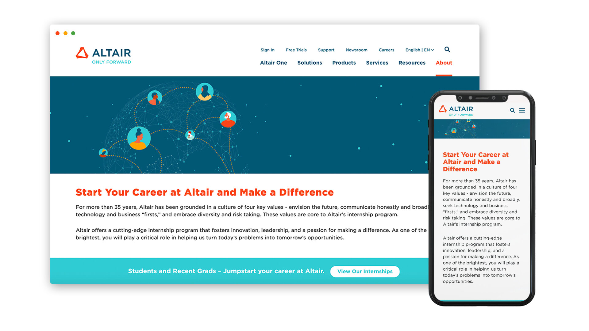    Internships Landing Page   