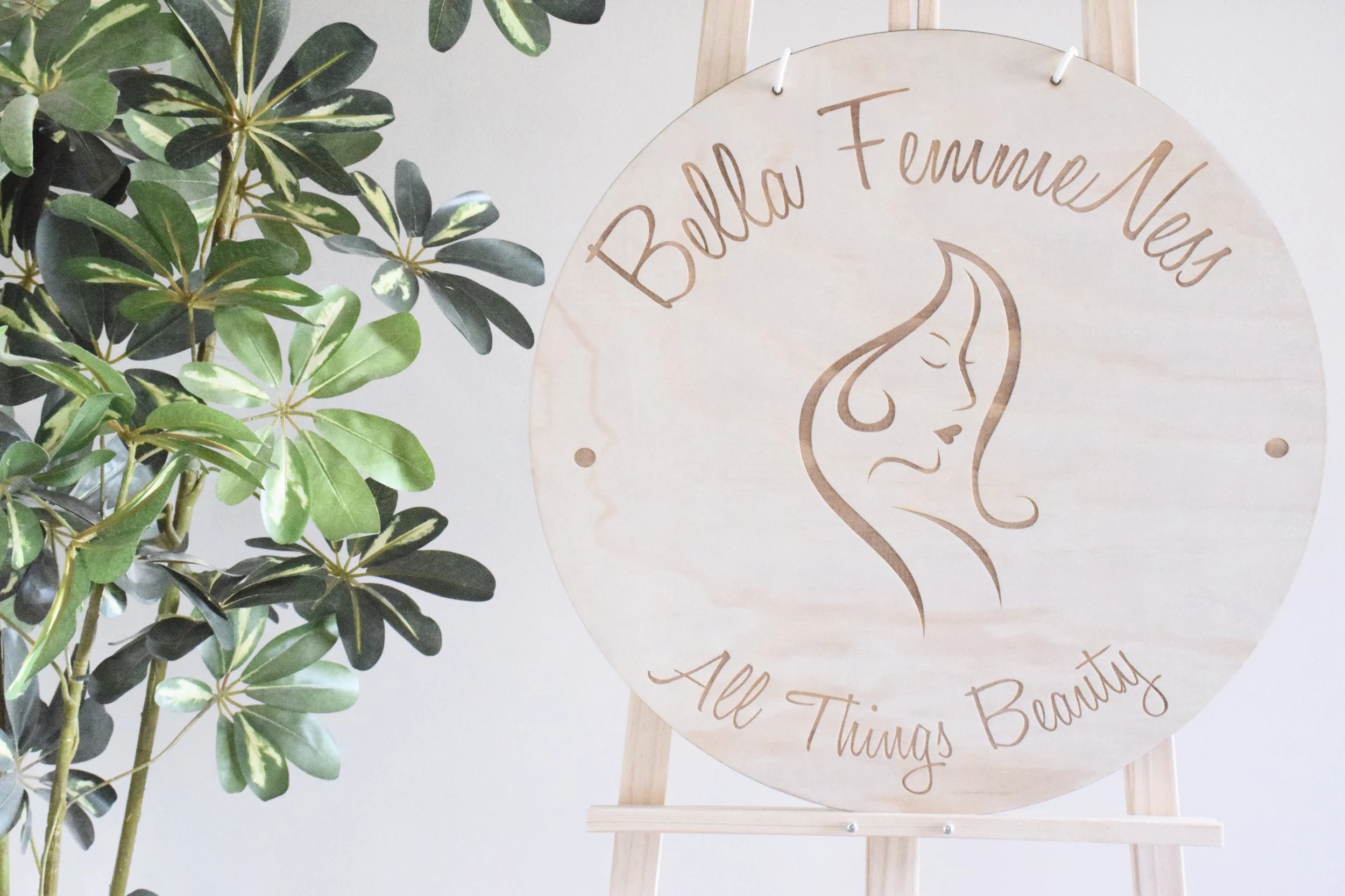 Round business signage