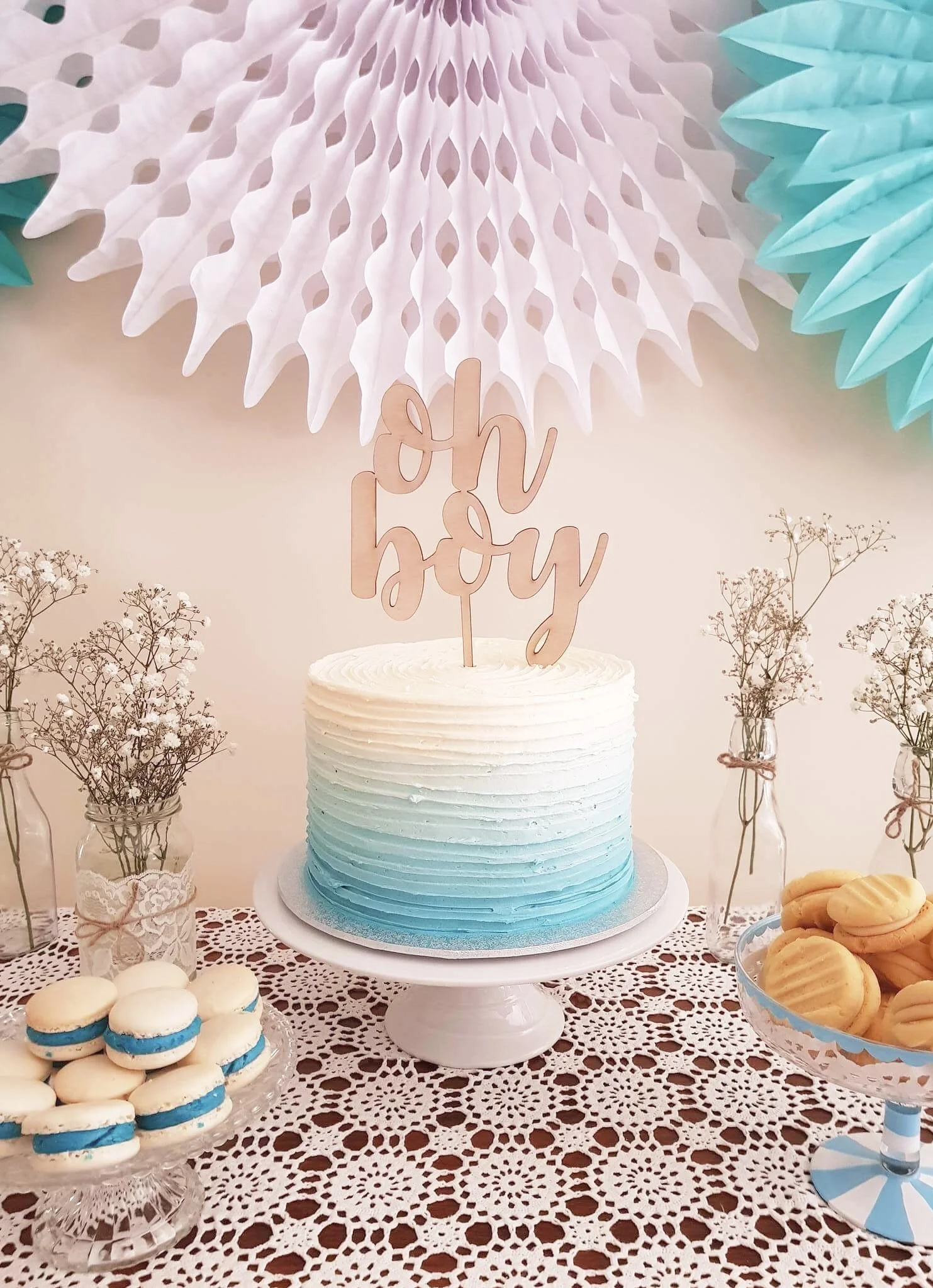 Oh Boy cake topper