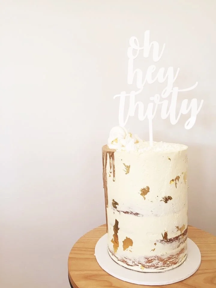 oh hey thirty cake topper