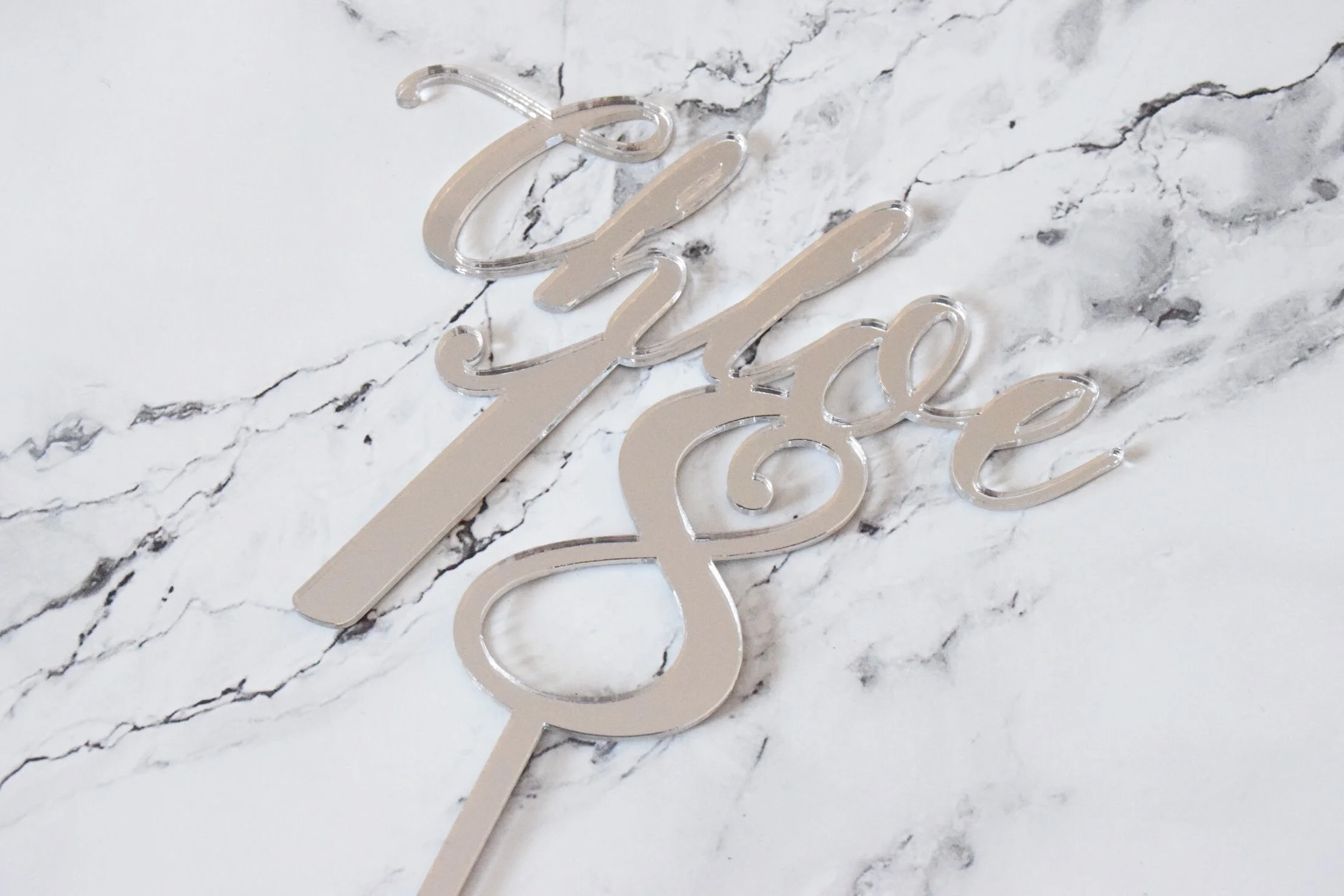 name and age cake topper