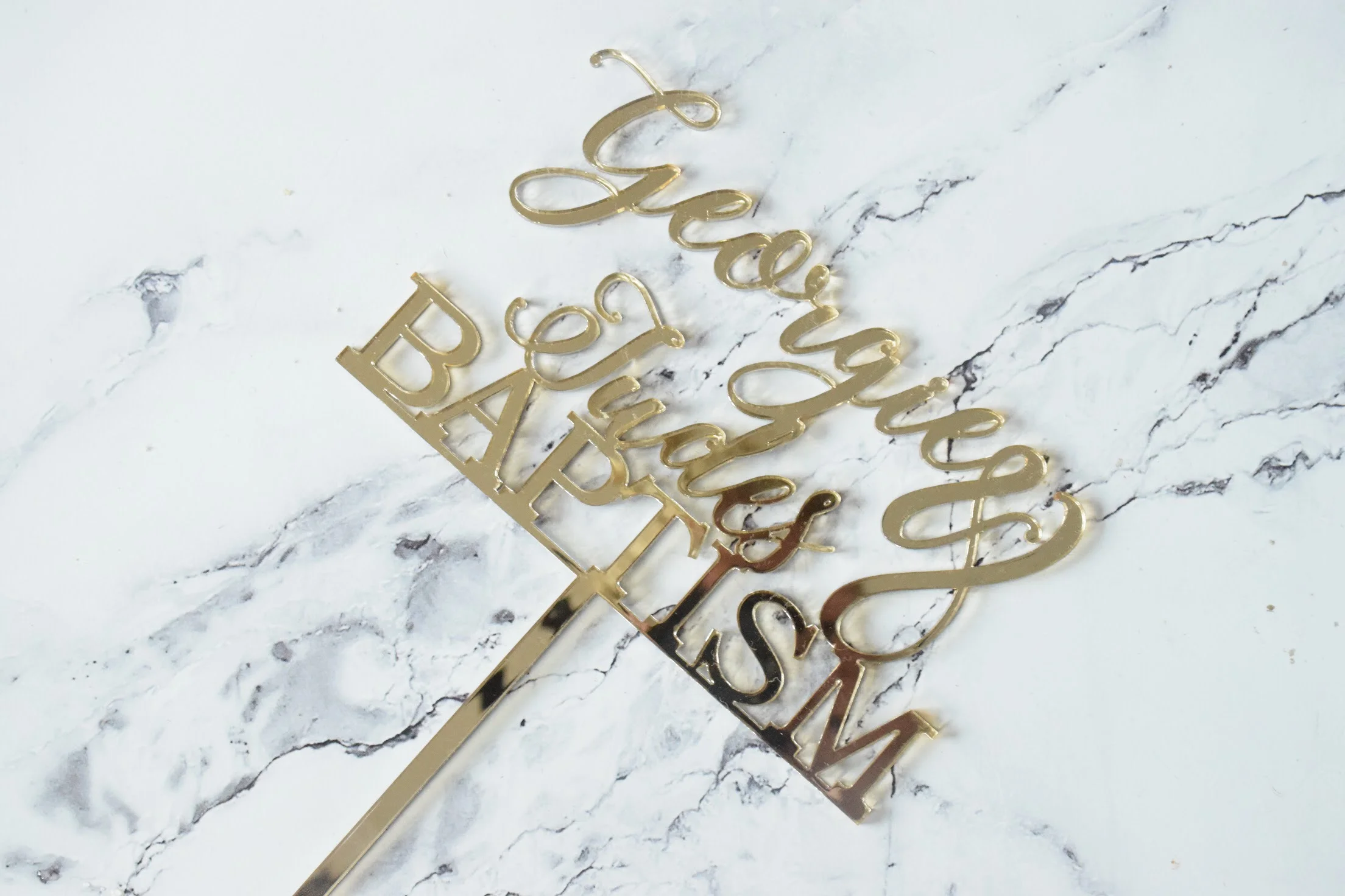 baptism/christening cake topper