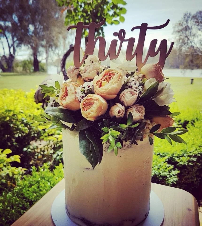thirty cake topper