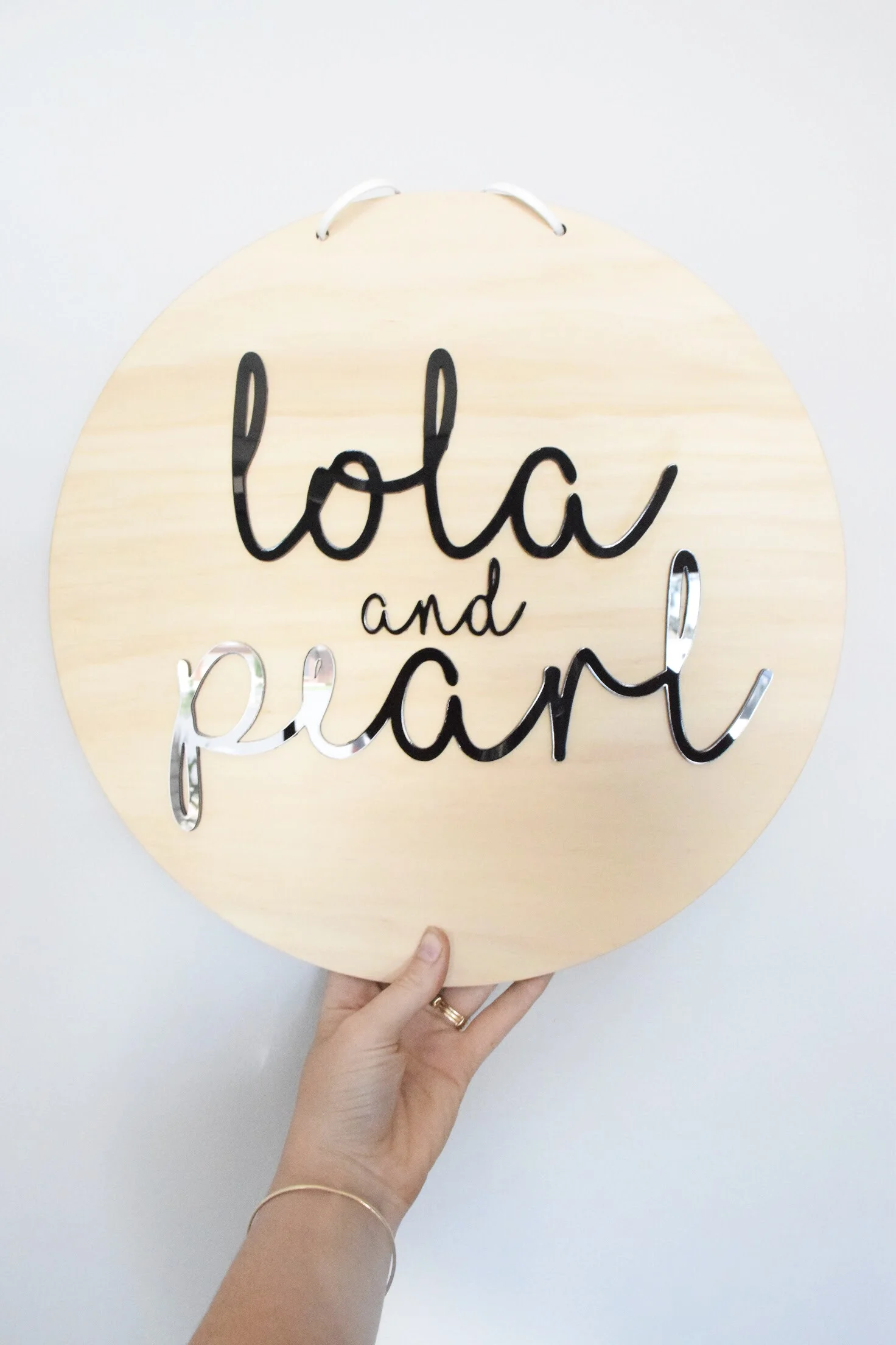 business signage with black acrylic