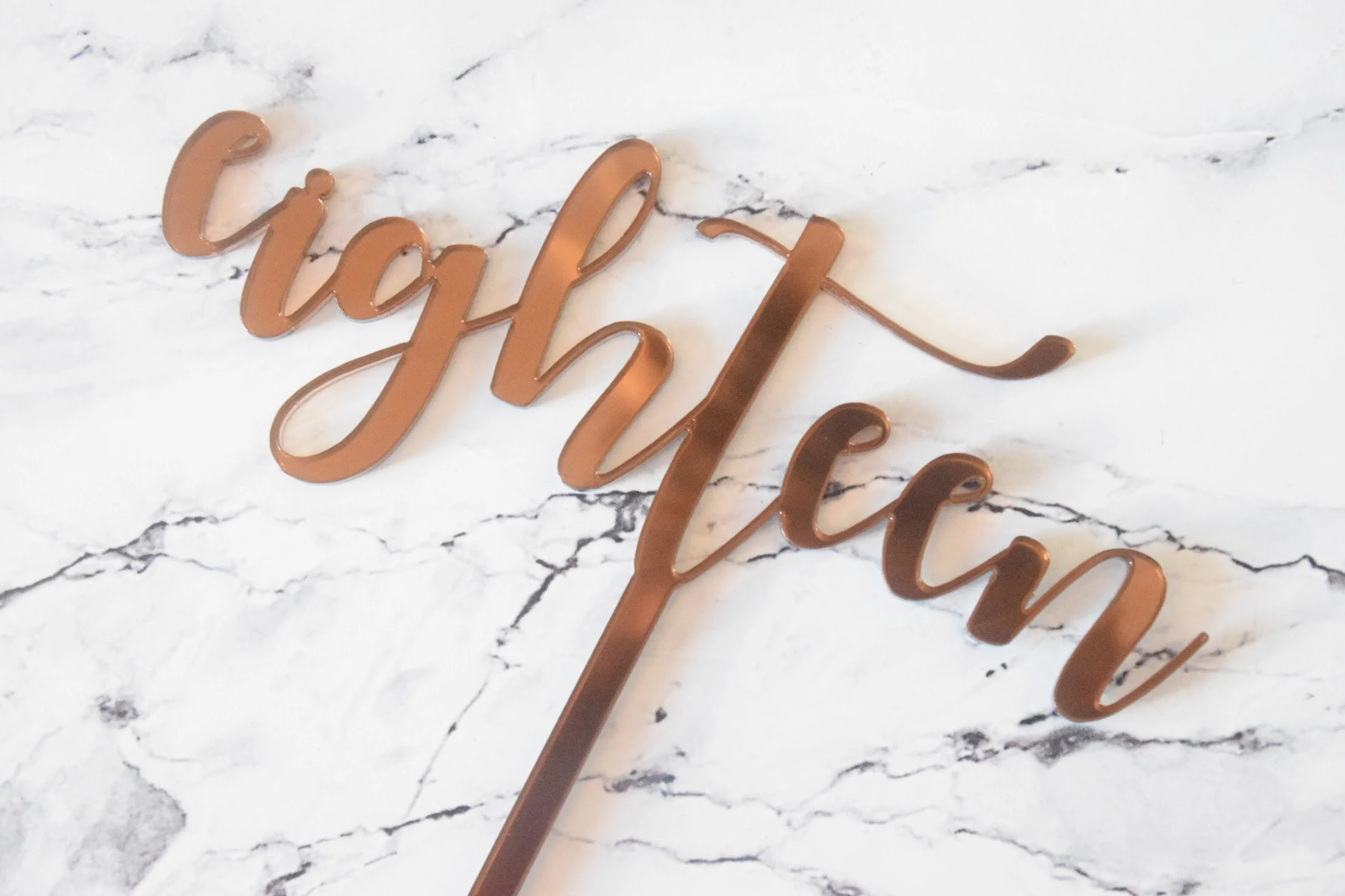 eighteen cake topper