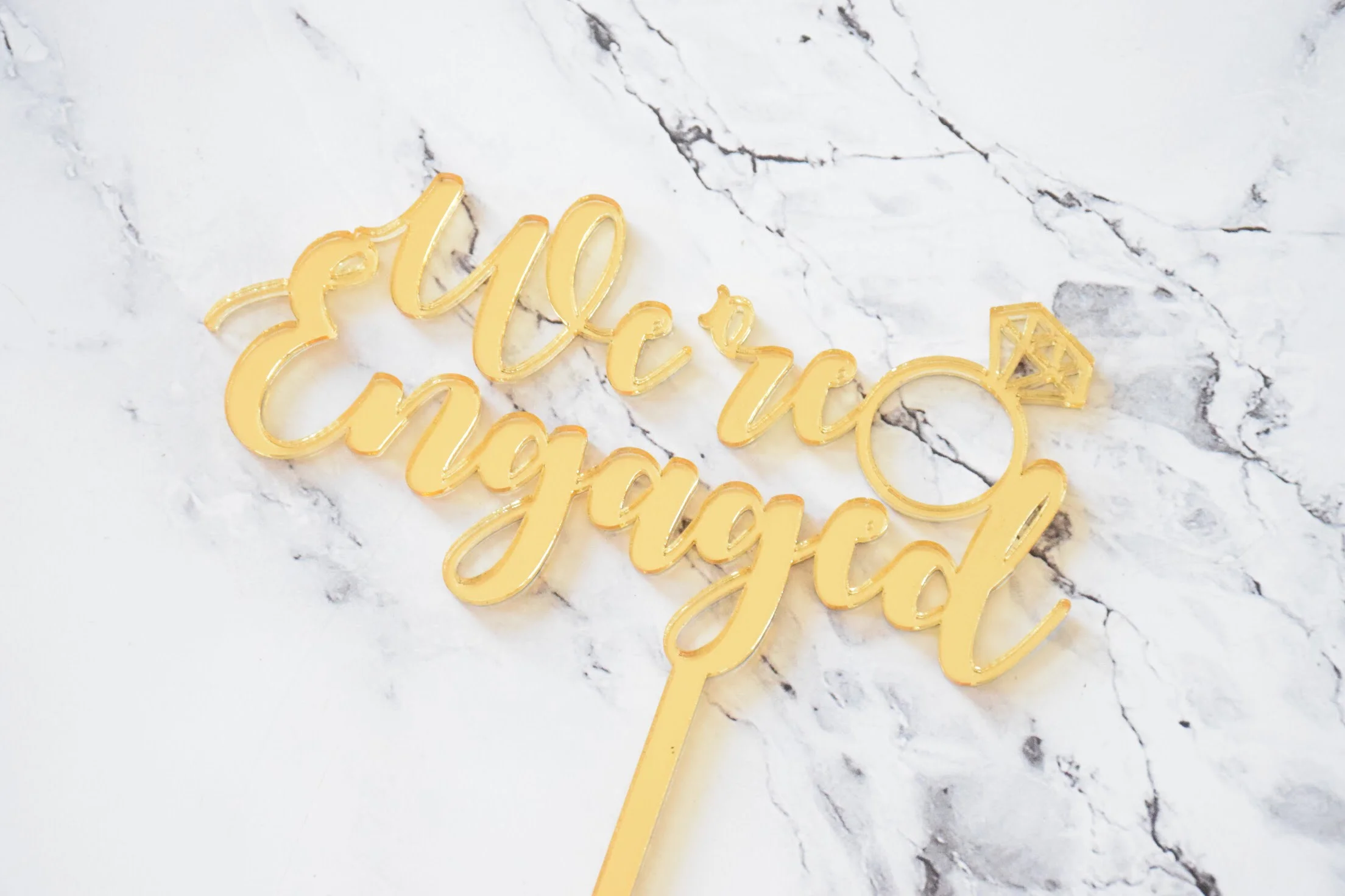 engagement topper with ring