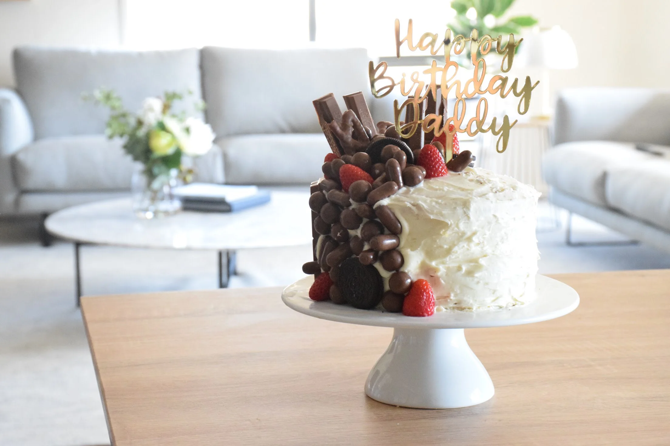 happy birthday daddy cake topper