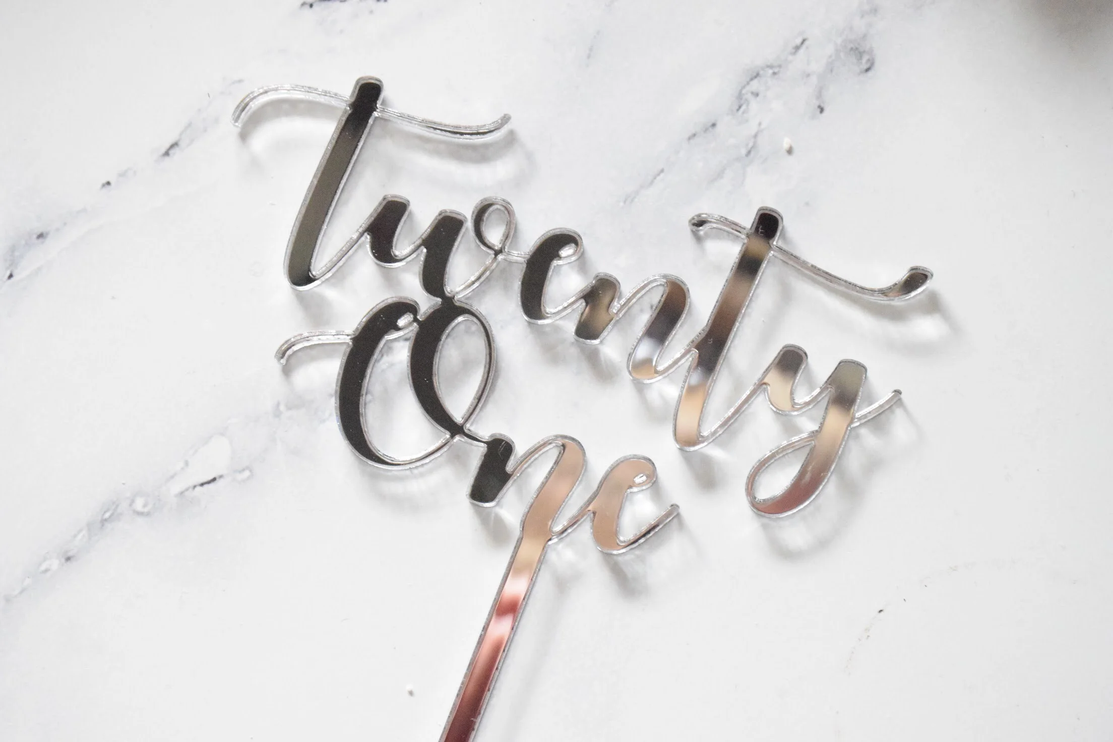 twenty one cake topper