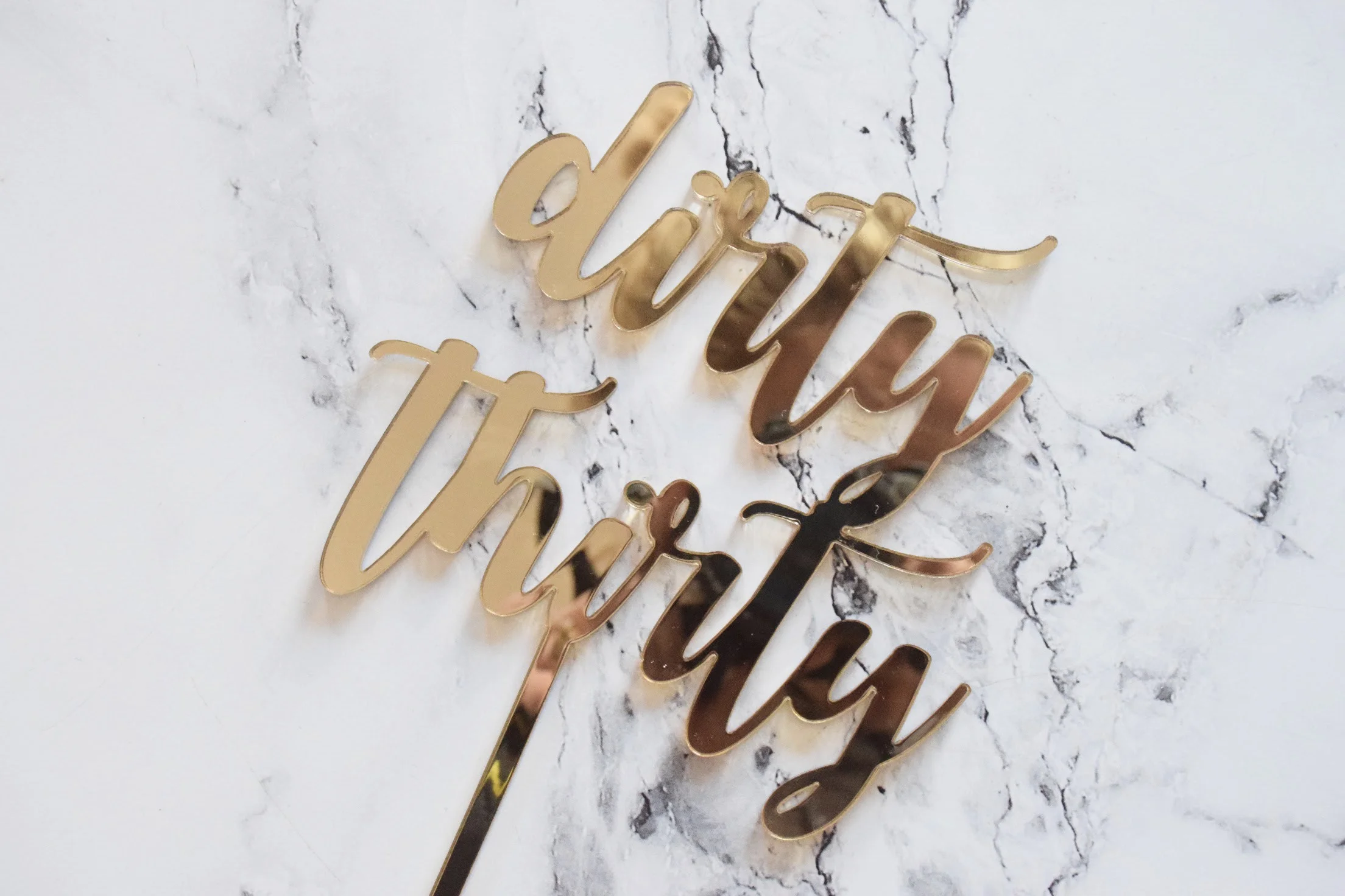 dirty thirty cake topper