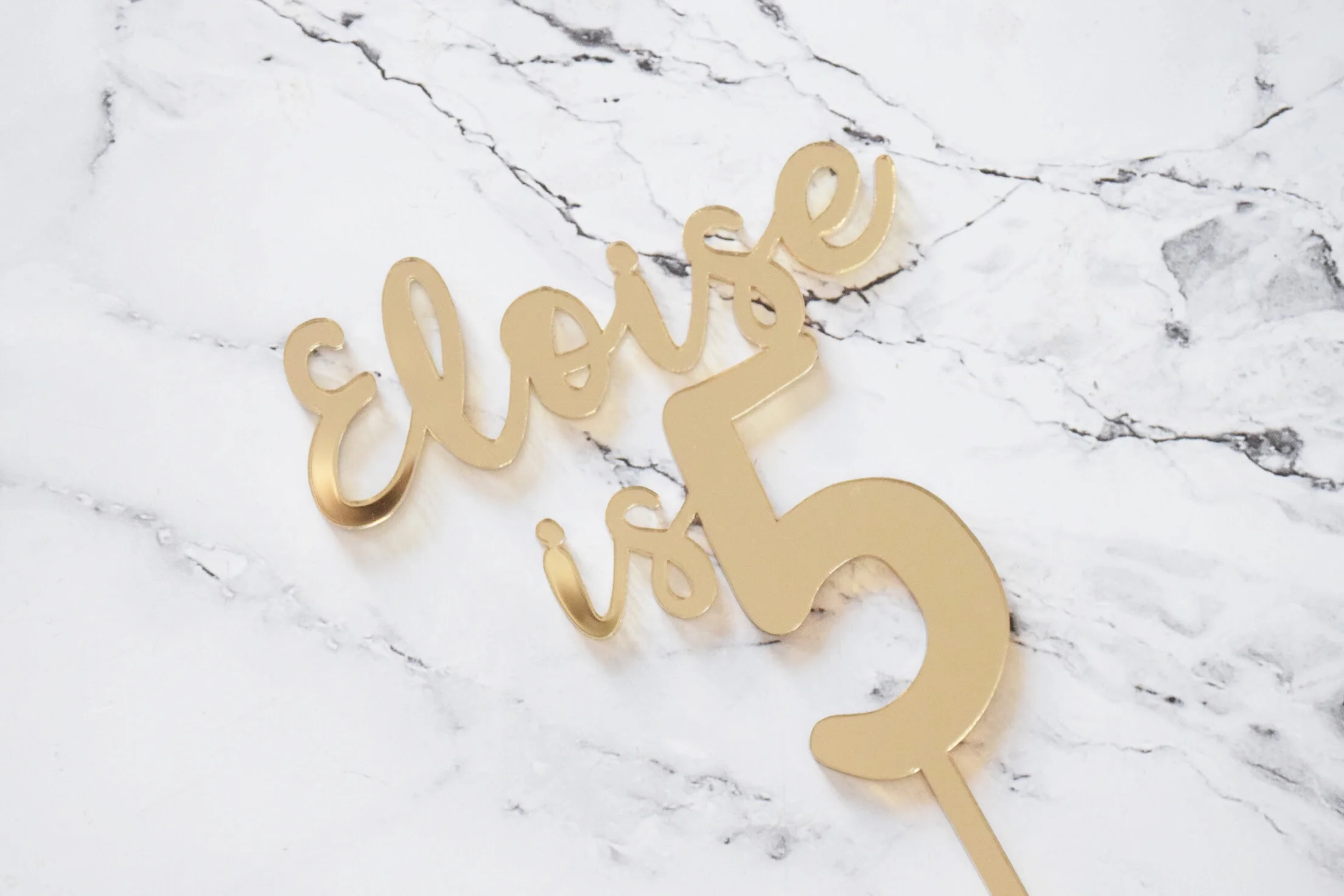 "name" is "number" cake topper