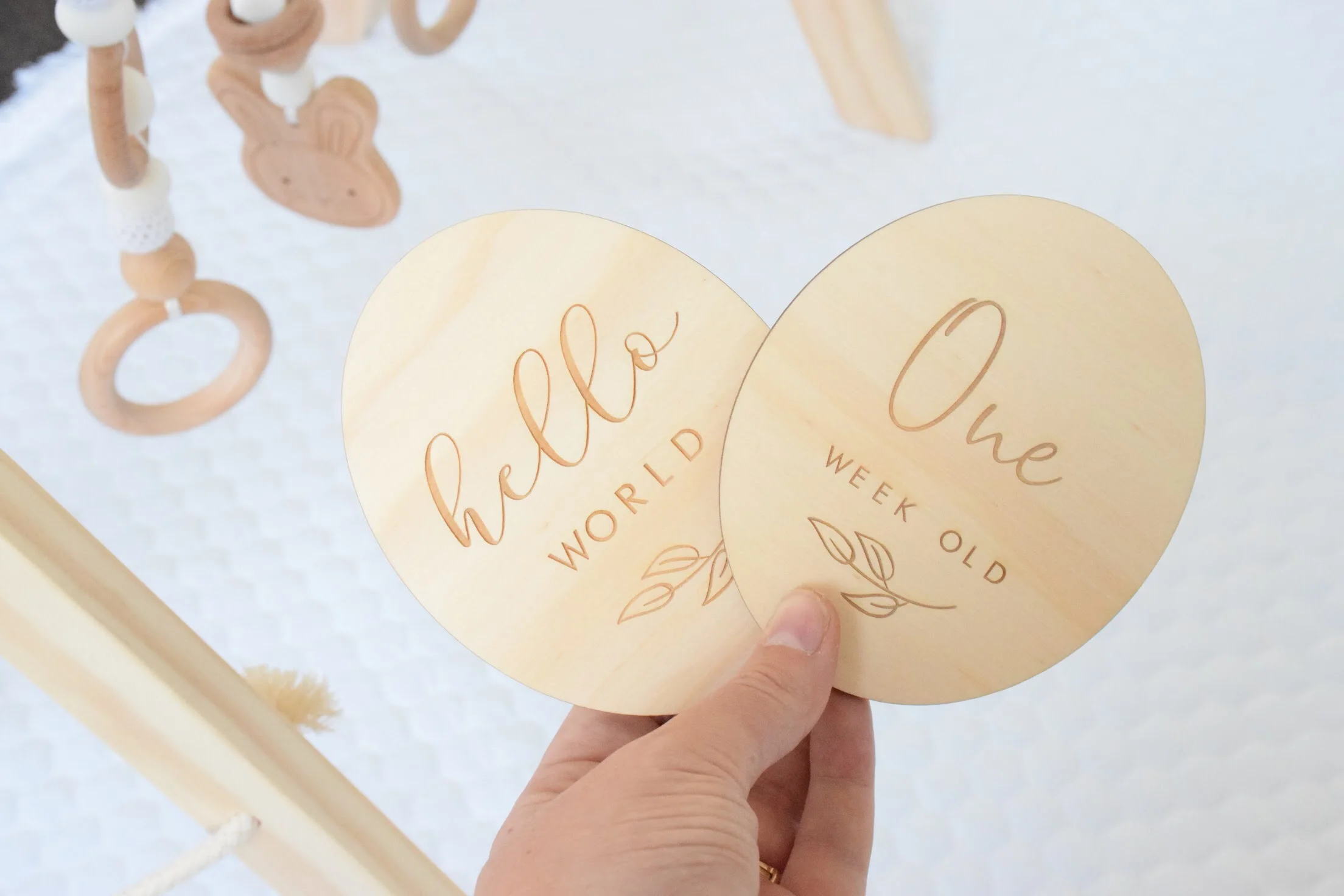 oval milestone discs